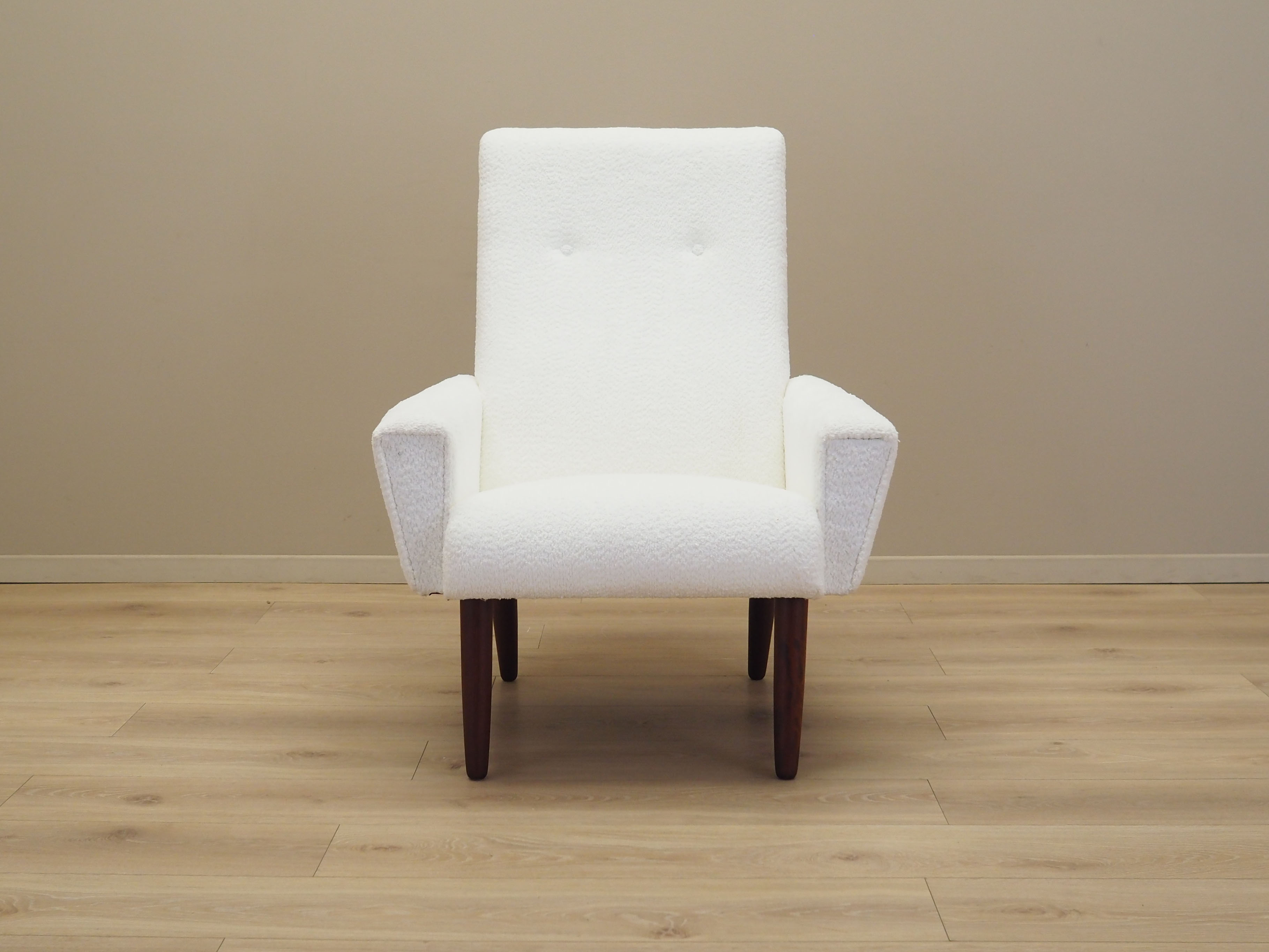 Armlehnsessel Textil Weiß 1970er Jahre