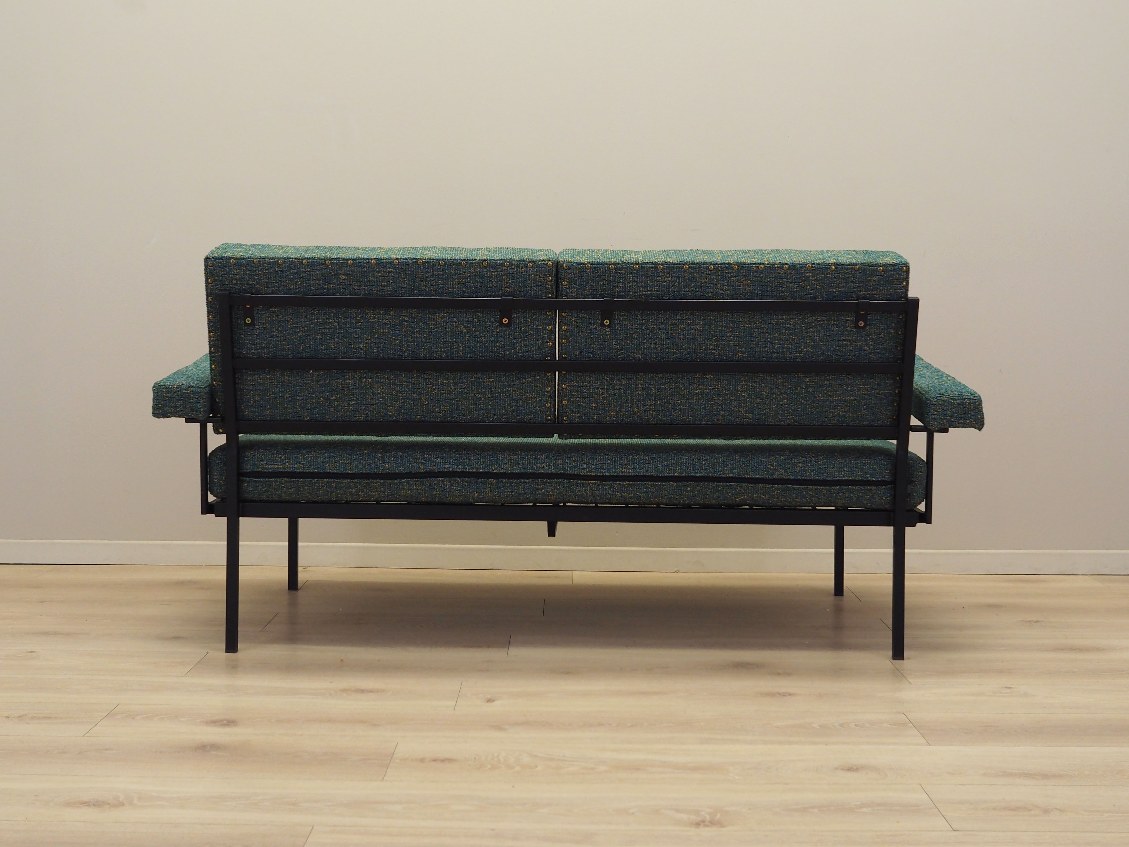 Divano letto verde anni '70