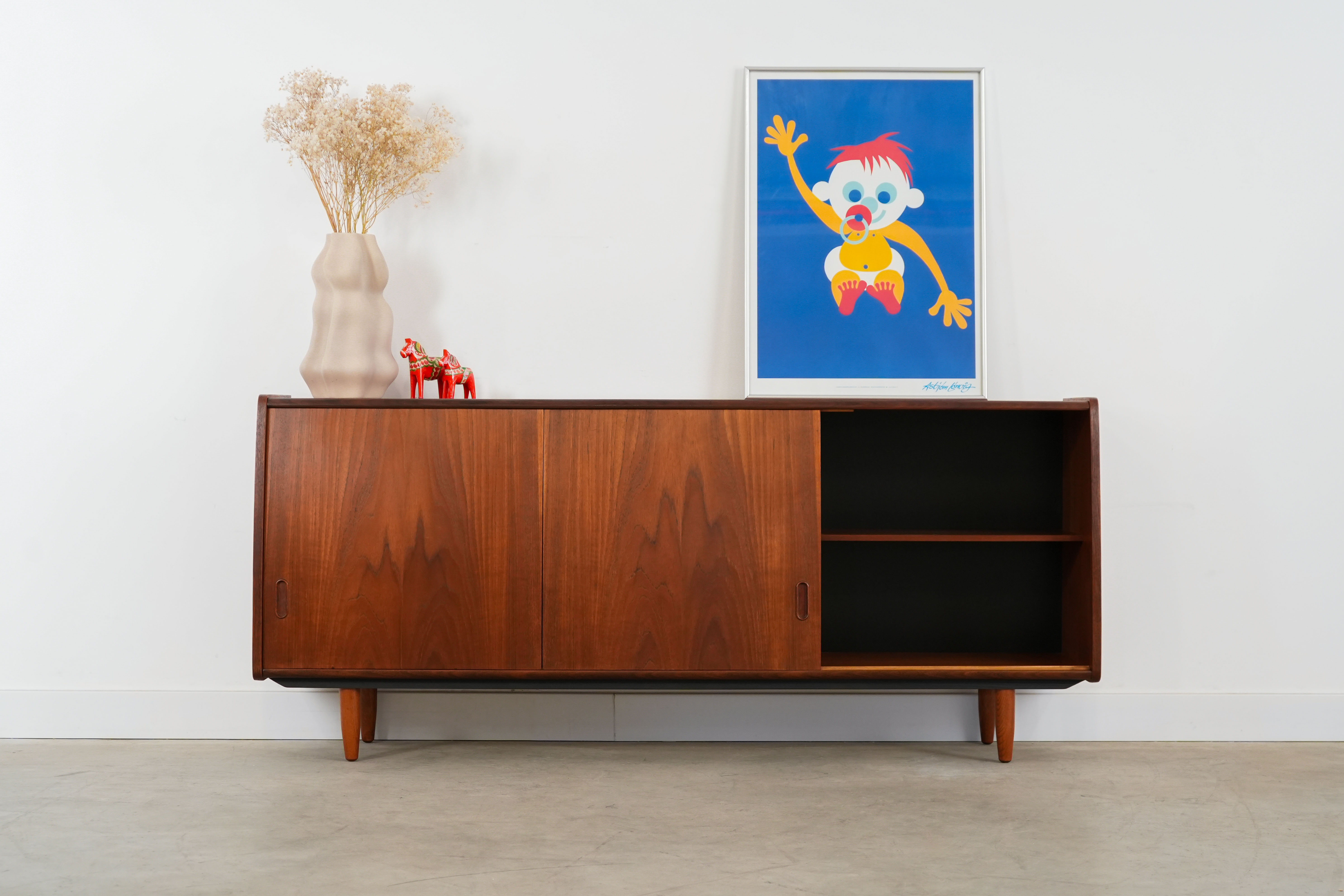 Sideboard in legno di teak anni '70