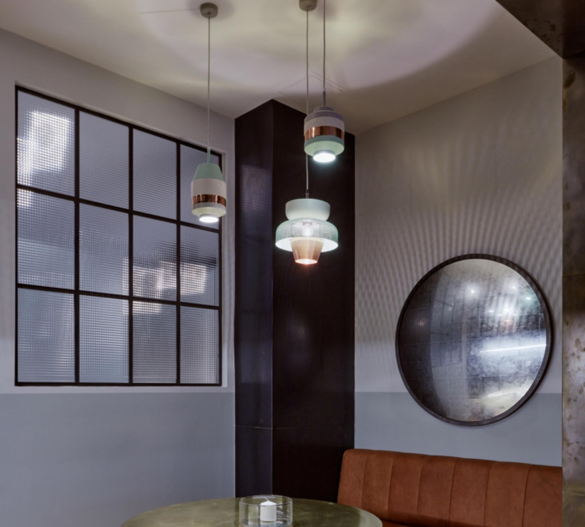 Anik pendant lamp Mint / Bronze