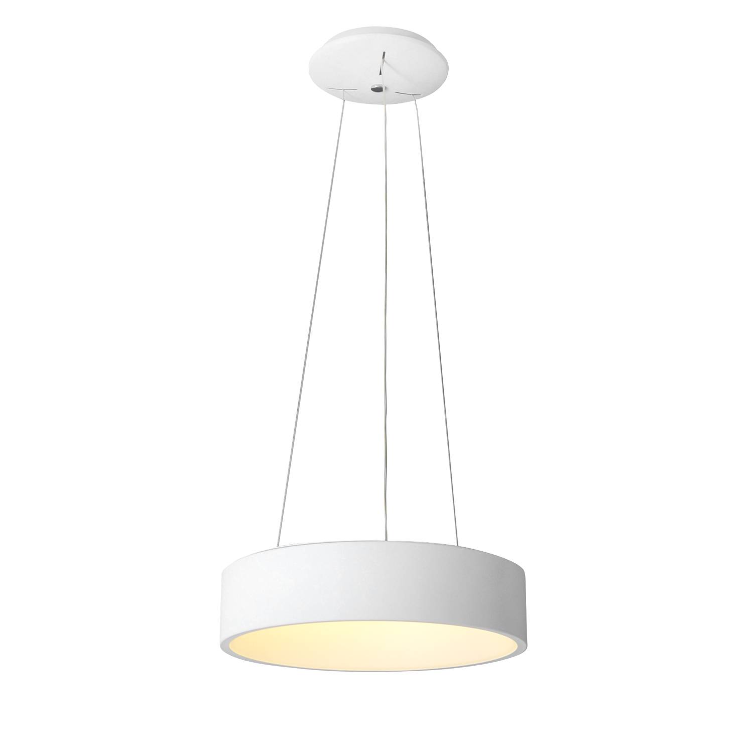 LED pendant lamp Carla Acrylic glass Stainless steel White
