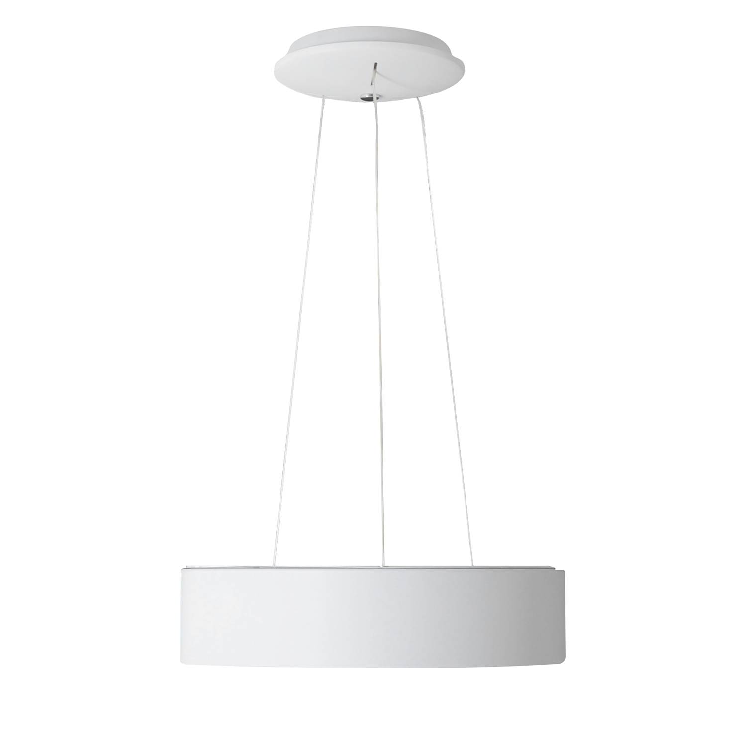LED pendant lamp Carla Acrylic glass Stainless steel White