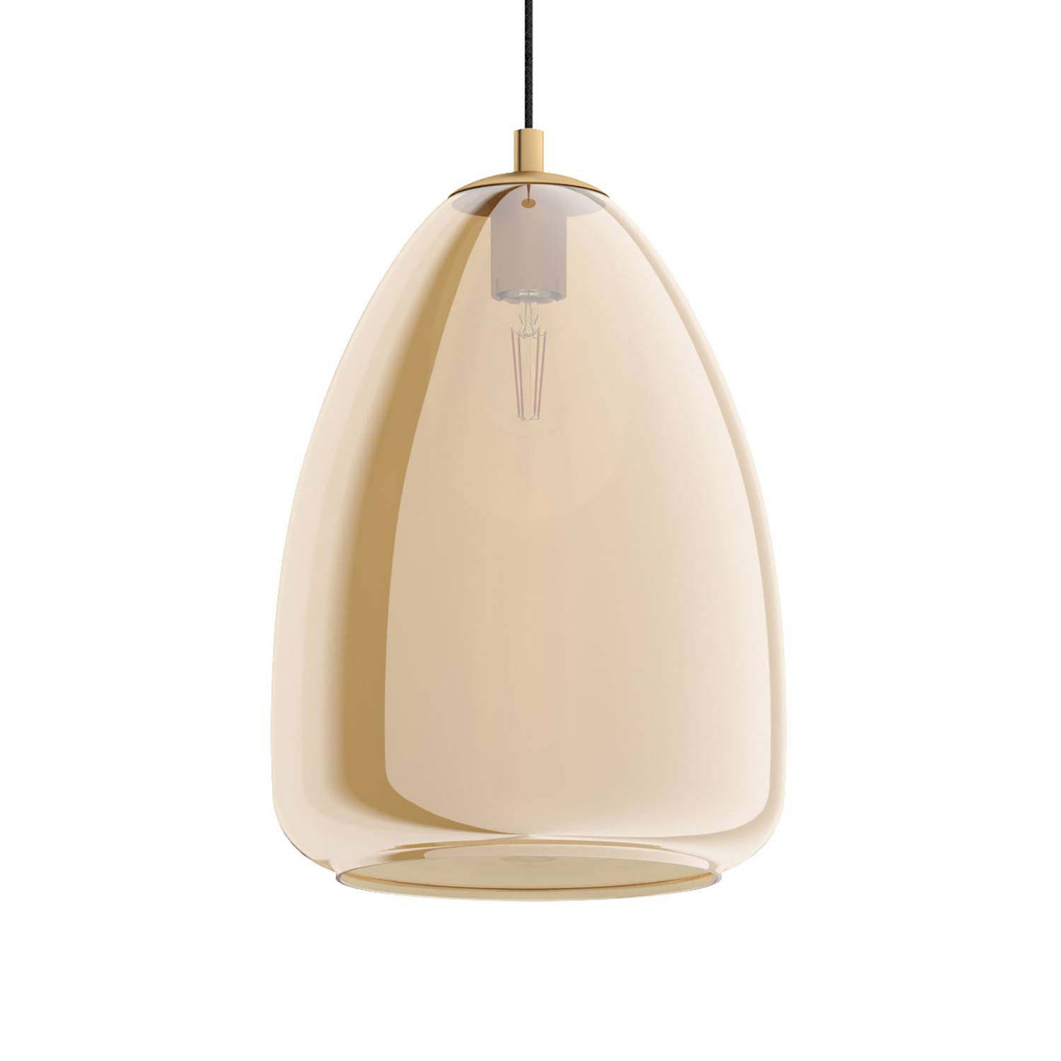 Pendant lamp Alobrase IV Glass Steel