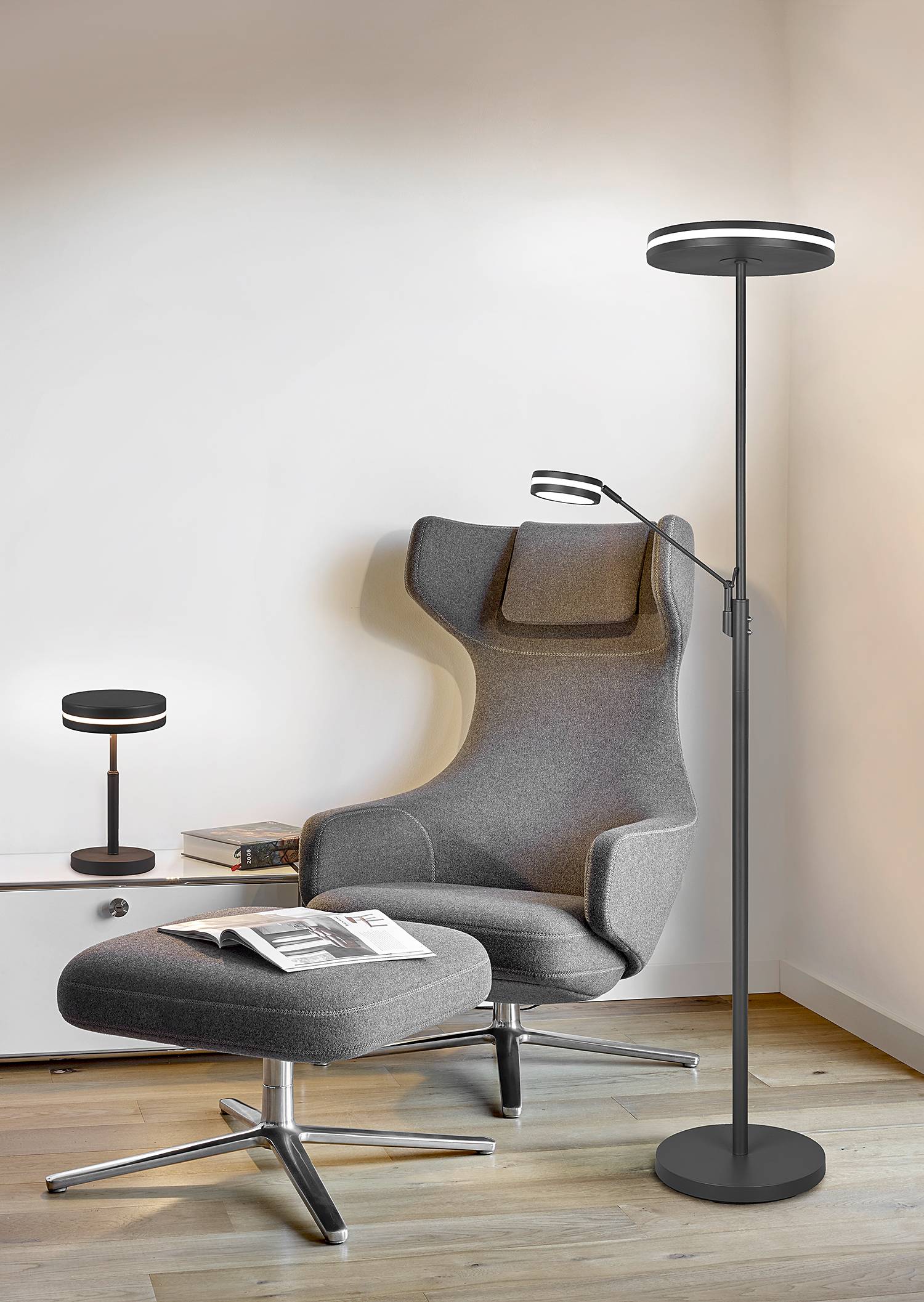 LED table lamp Franklin aluminum