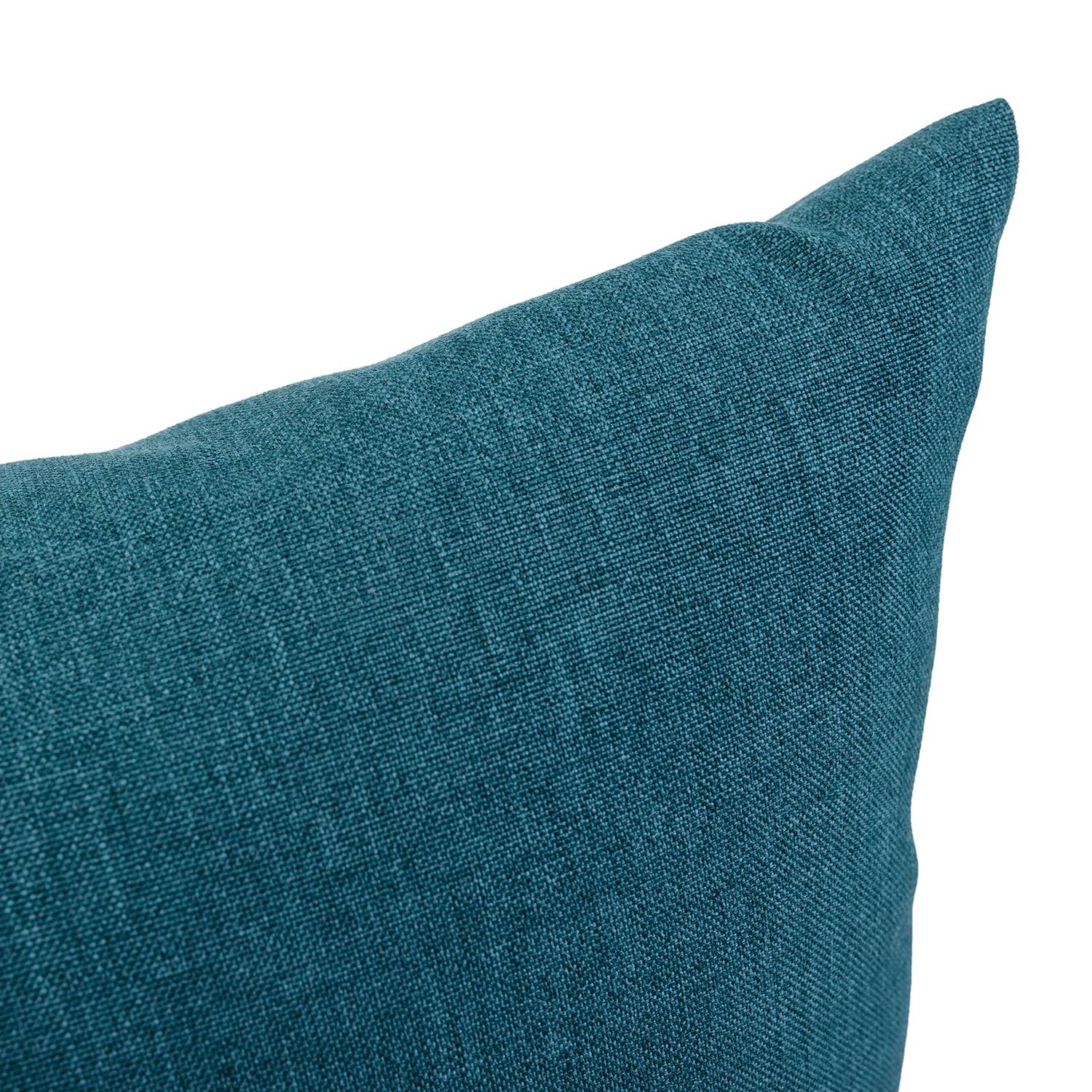 2x Milan Pillowcase Synthetic Fiber Petrol 50 x 50 cm