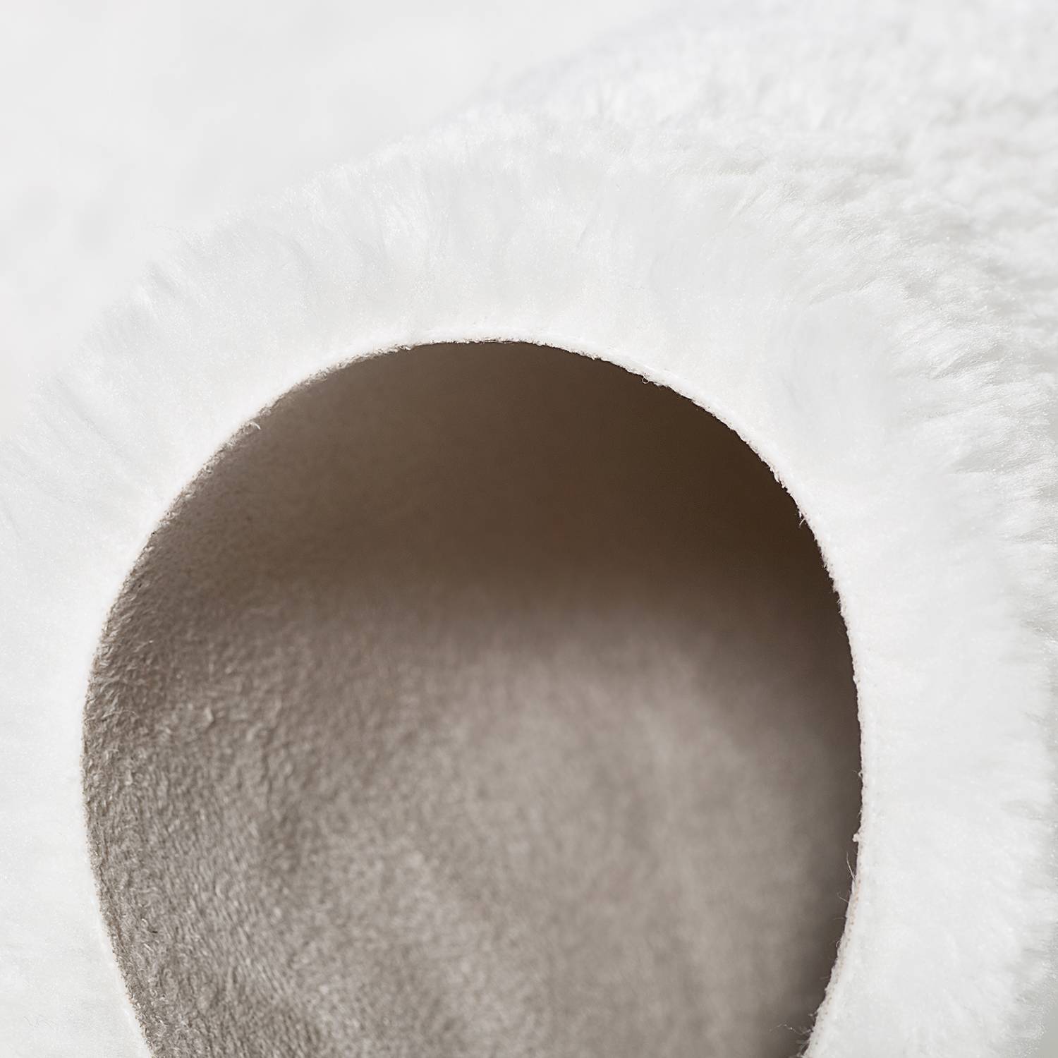 Seat cushion Lambskin White