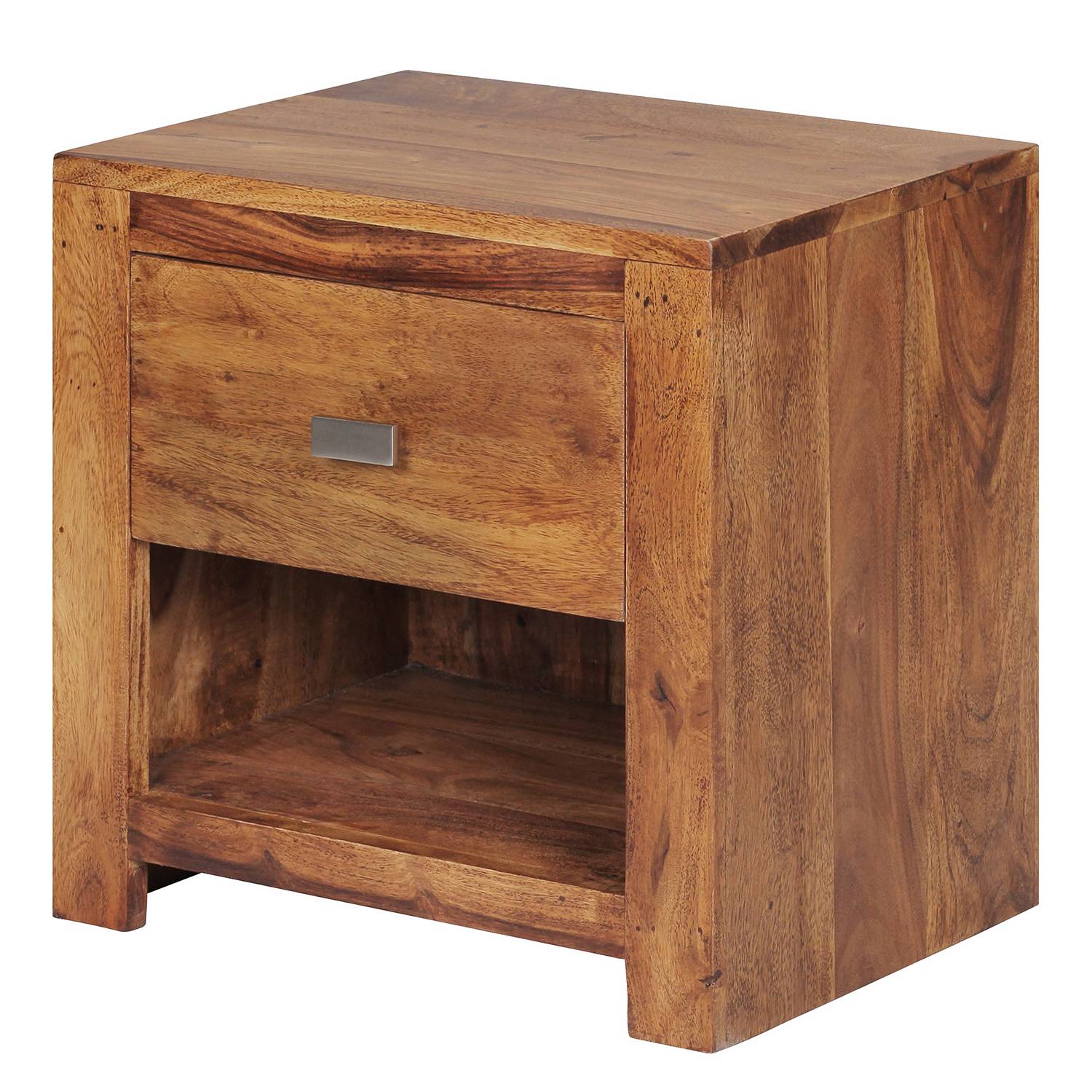 Nightstand Henning Solid wood Brown