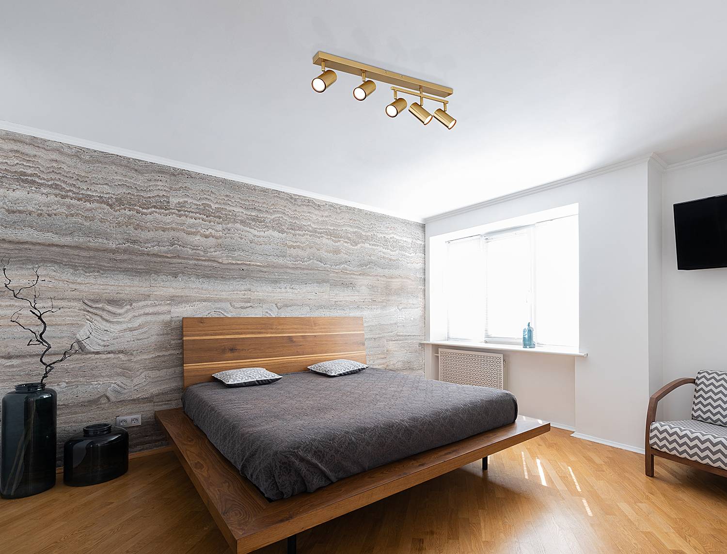 Deckenstrahler Robby Gold