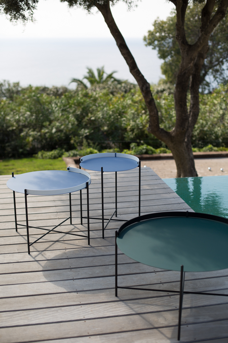 EDGE Serviertisch 76cm Taubenblau