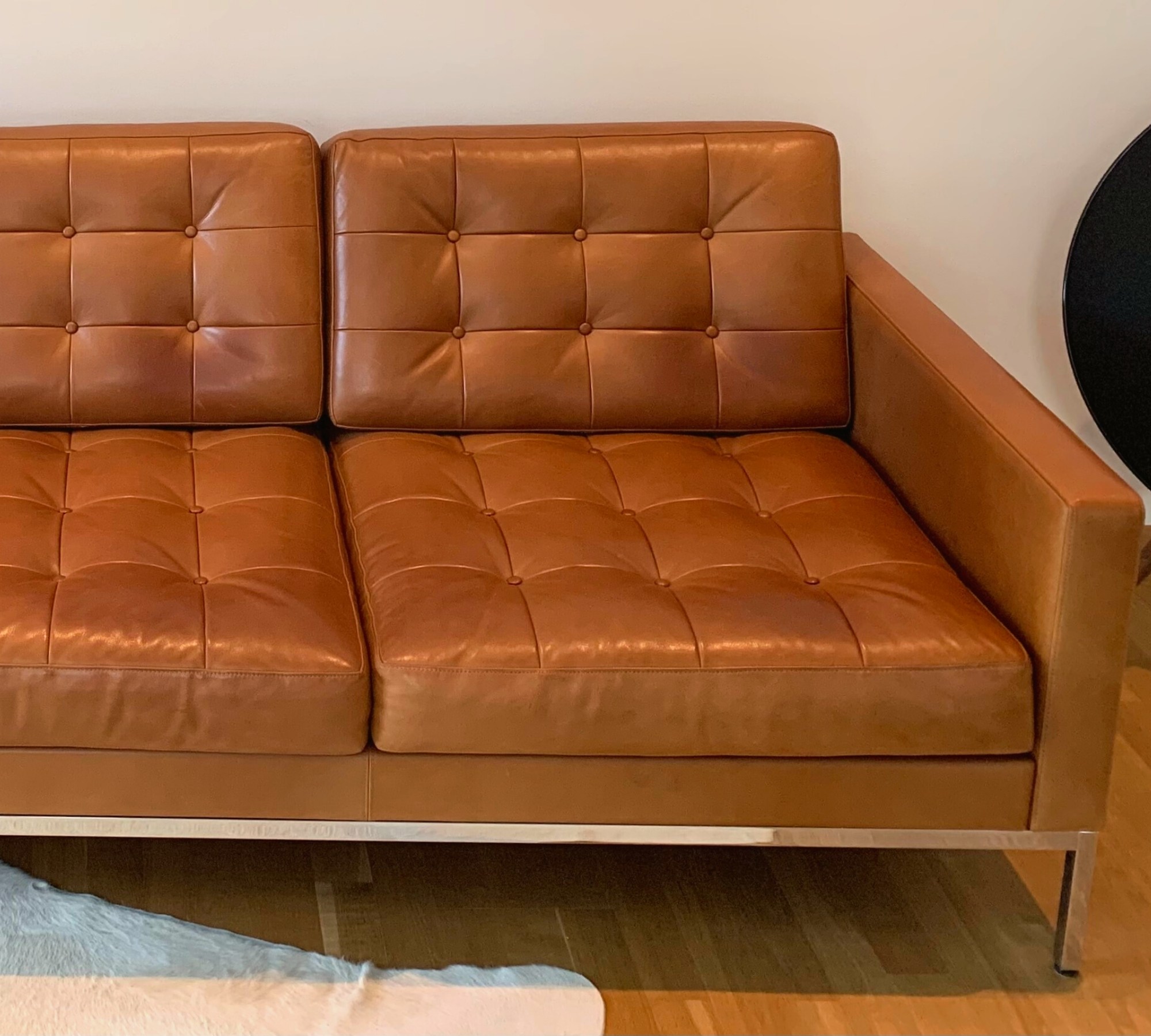 Florence 3-Sitzer Leder Venezia Cognac