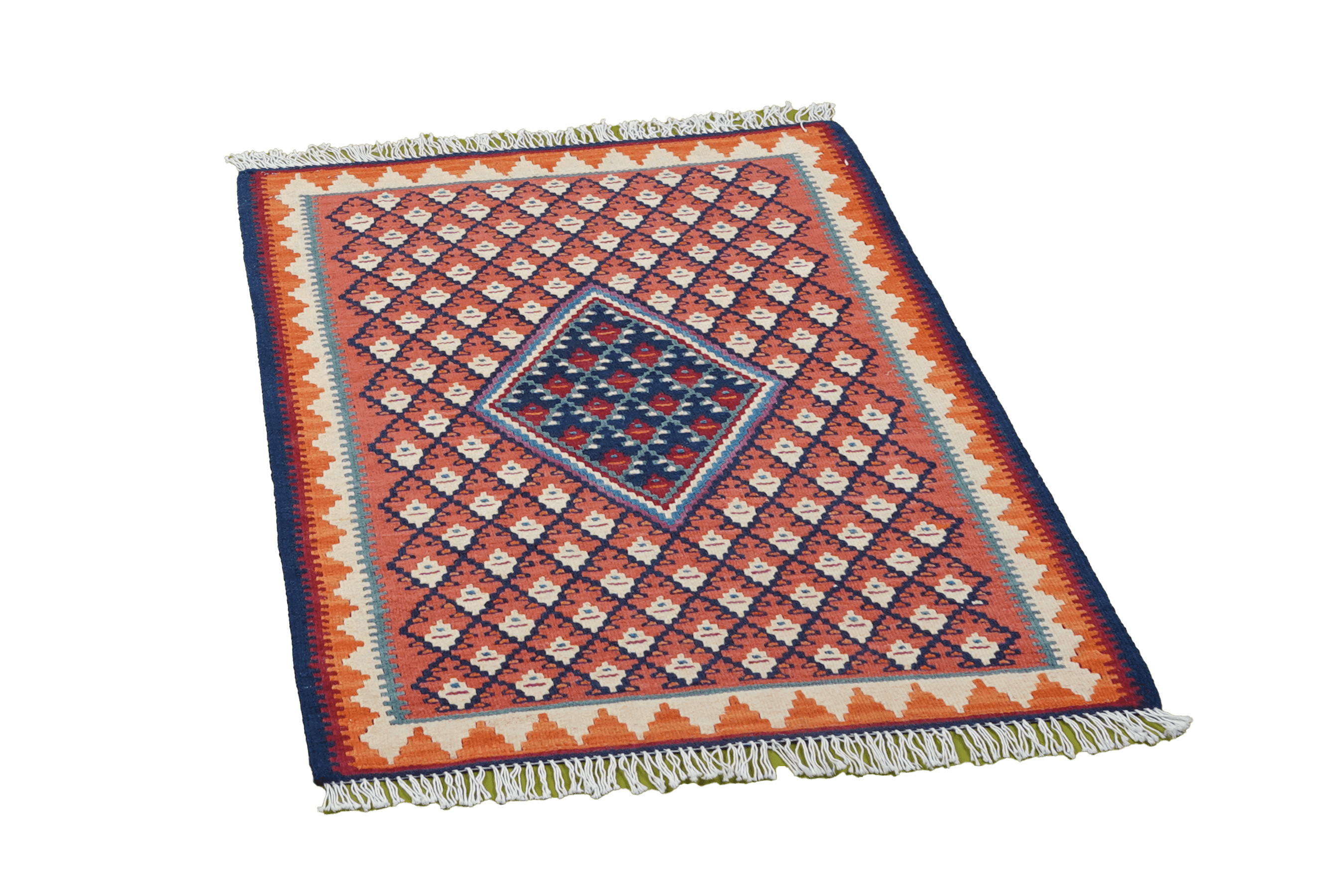 Kilim Senneh Carpet Multicolored