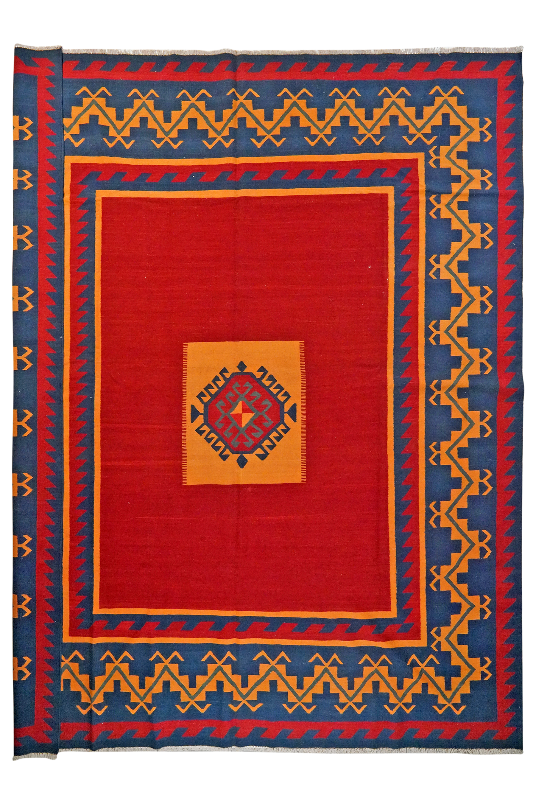 Kilim Gashgai Tappeto Rosso