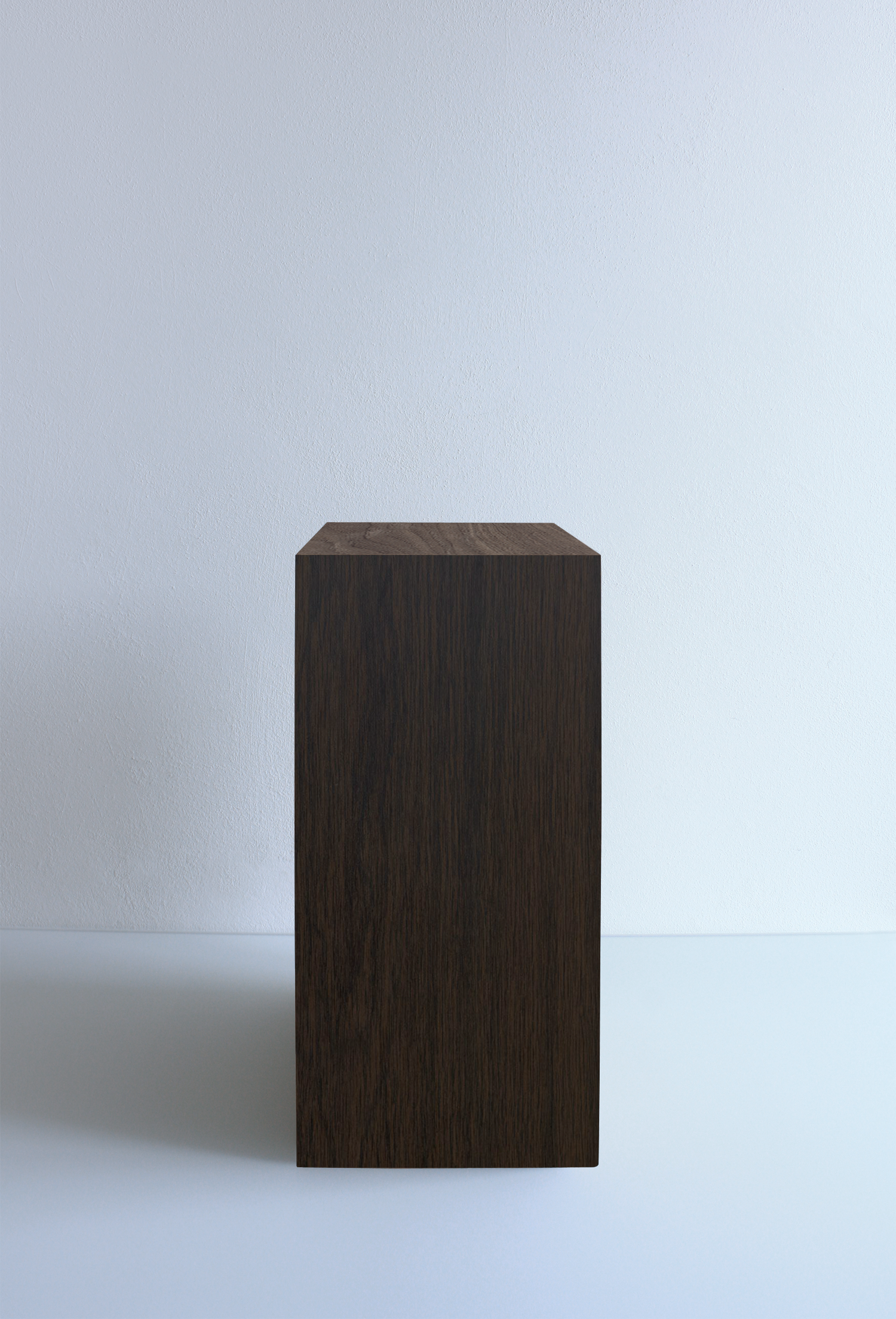 Side table Wengé wood Brown