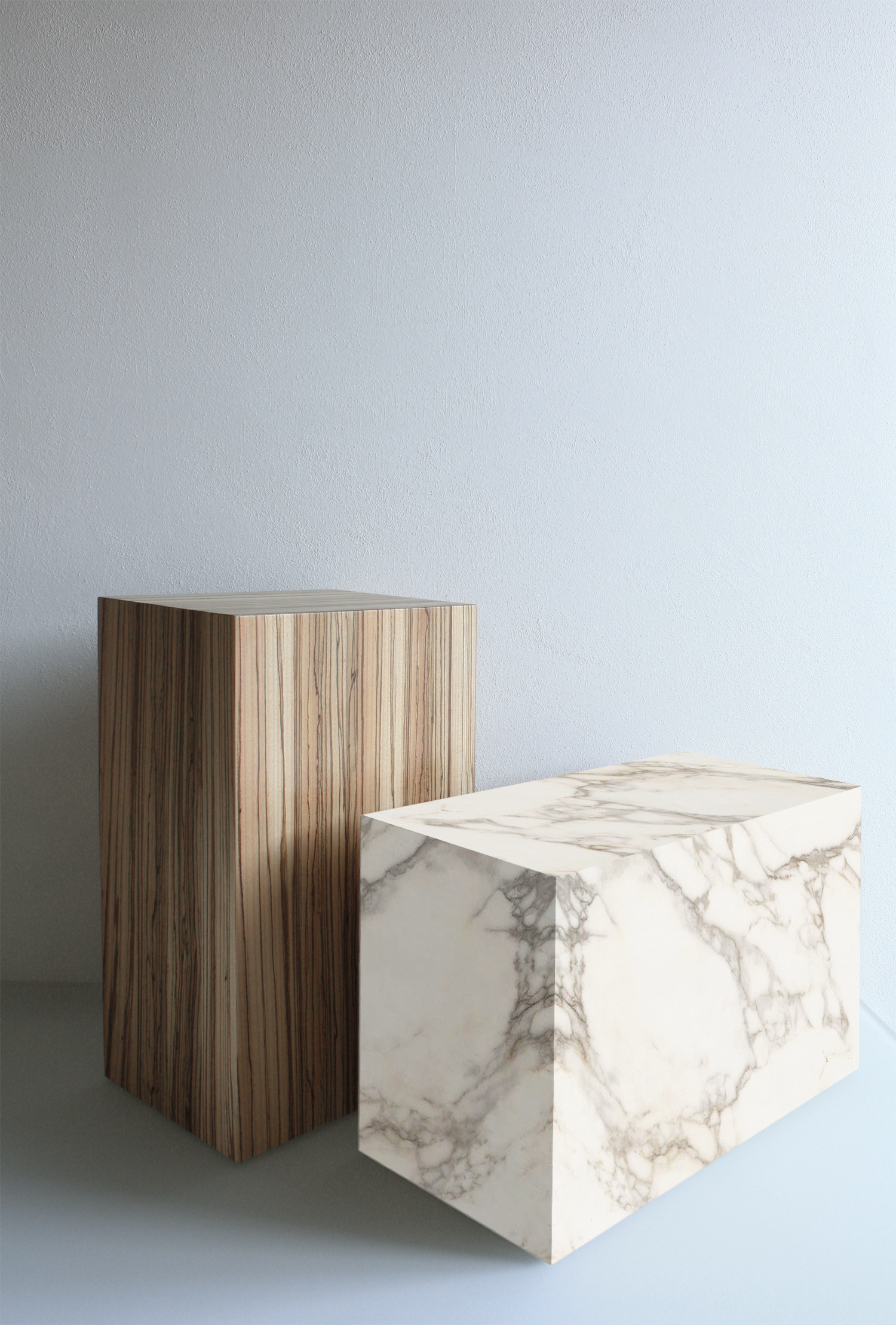 Side table Calacatta marble White