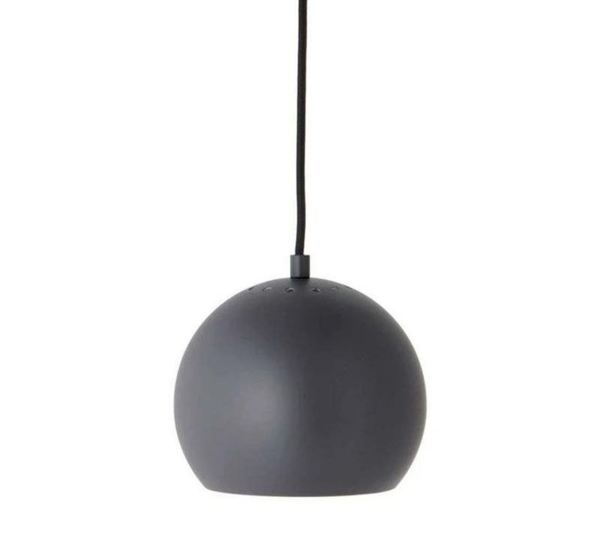 Ball pendant lamp dark grey Ø18cm