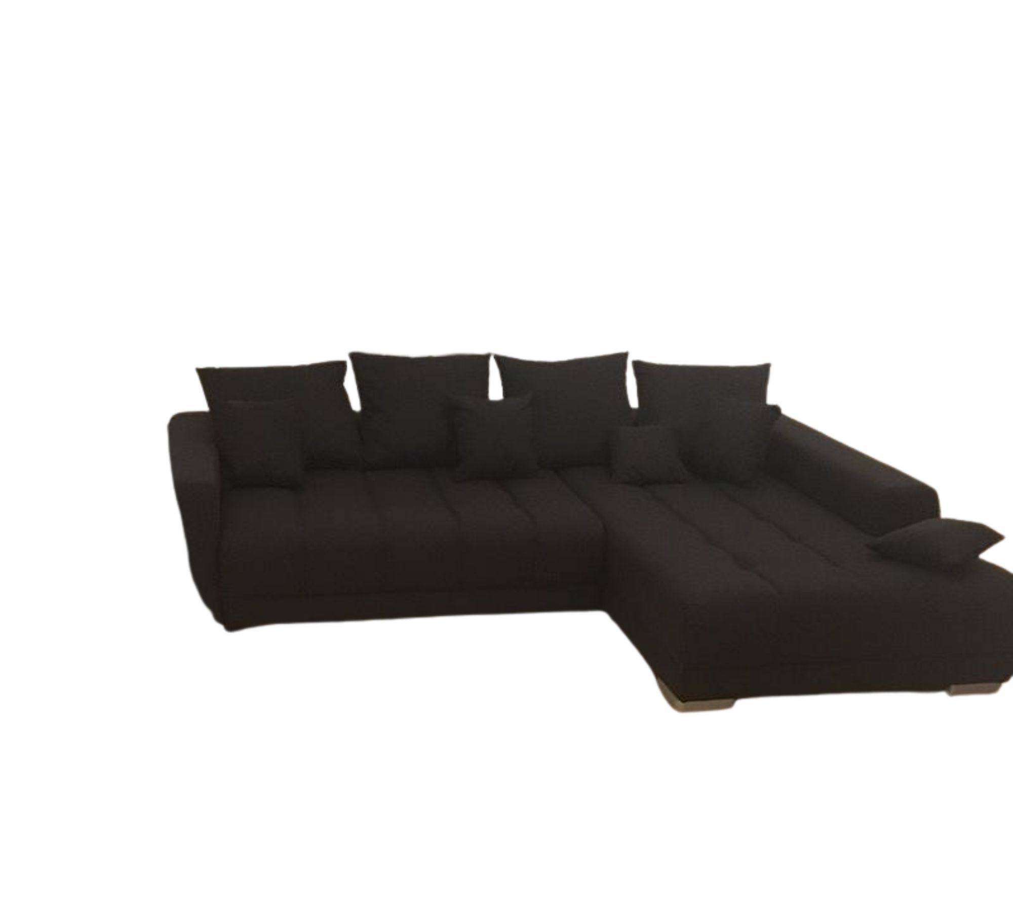 Mustang Ecksofa Rechts mit Bettfunktion Schwarz