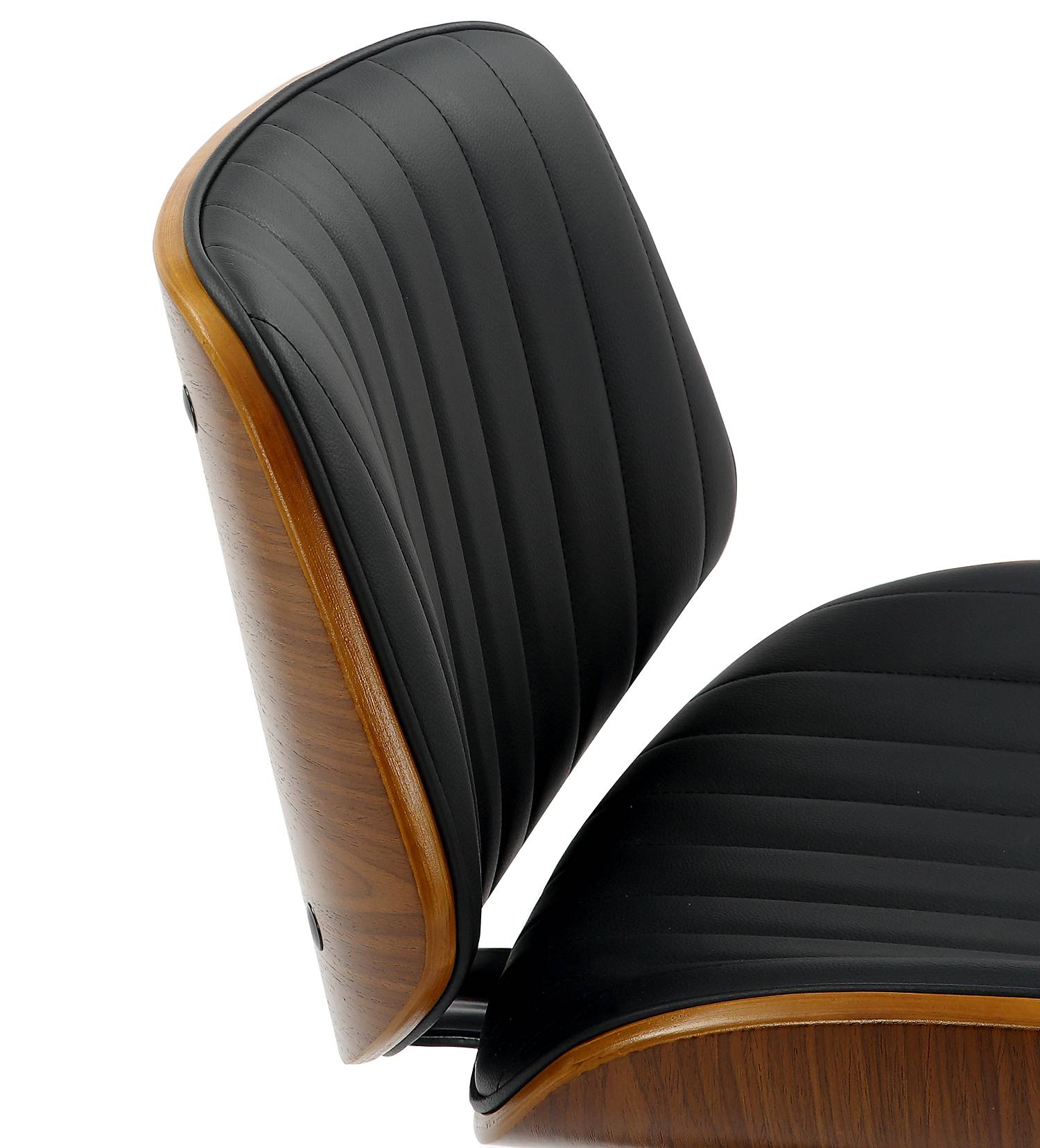 Bar stool Bercoli faux leather black