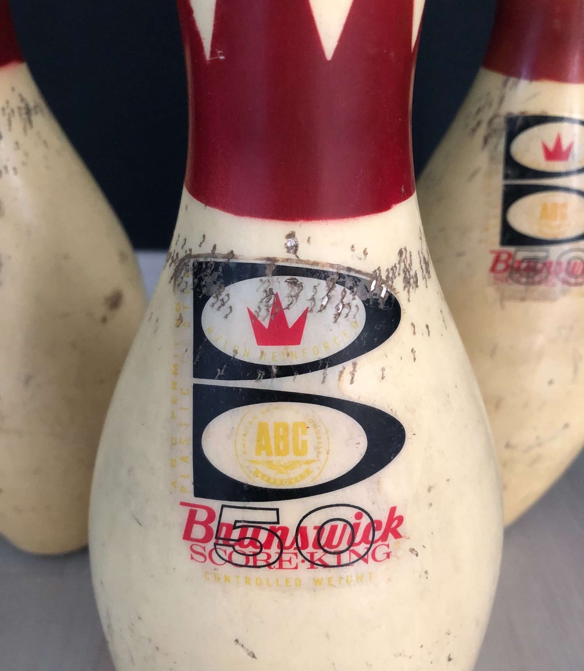 Vintage Bowling Kegel 3-er Set