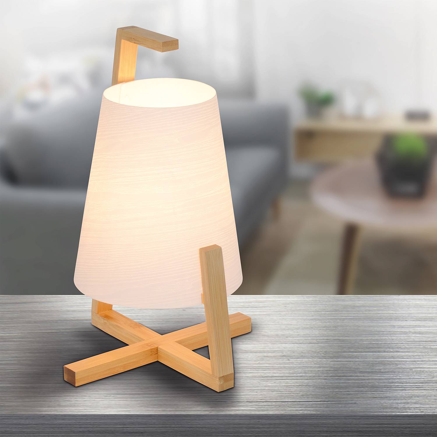 Shoji Table Lamp Blended Fabric 1-light