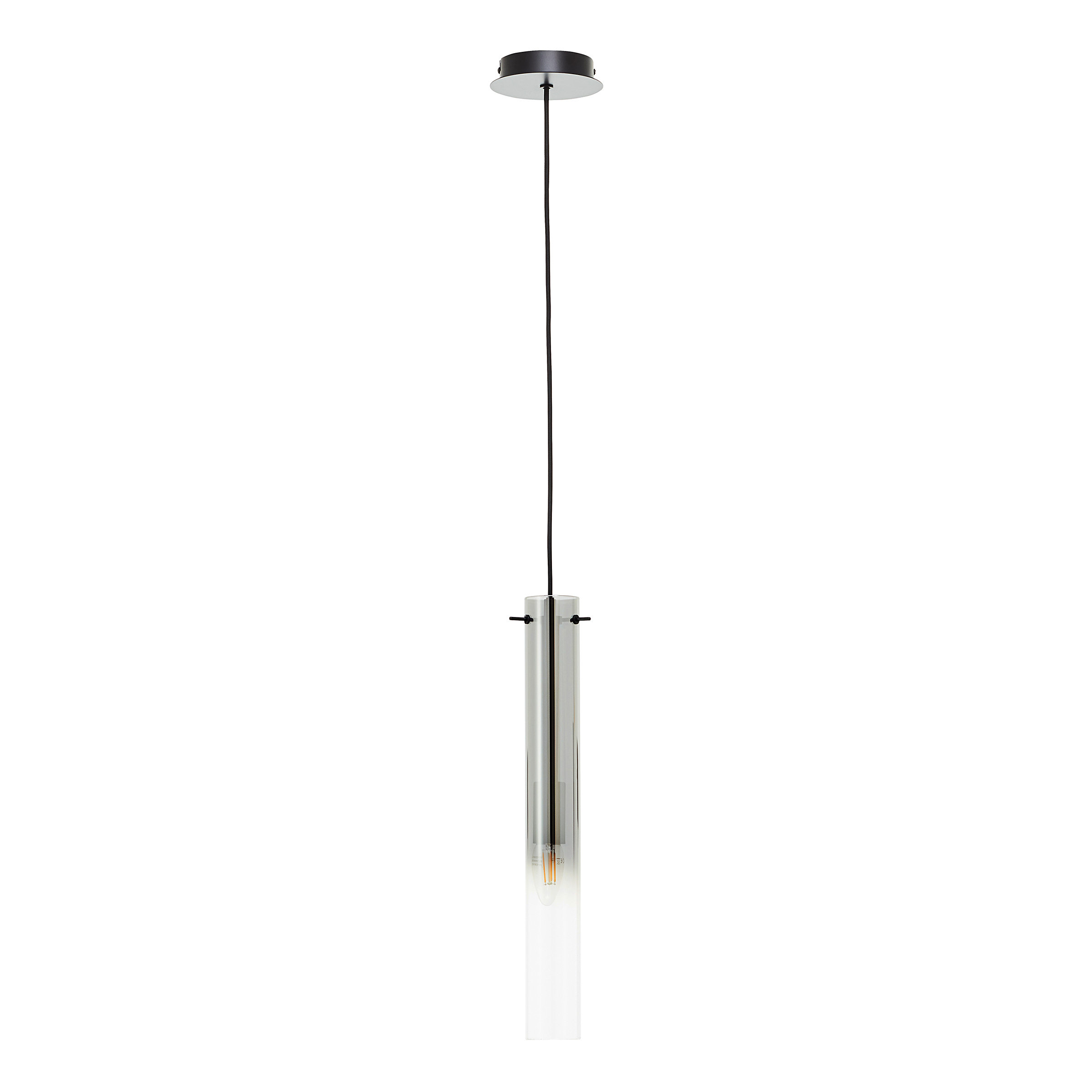 Pendant lamp Glasini Smoked glass Black