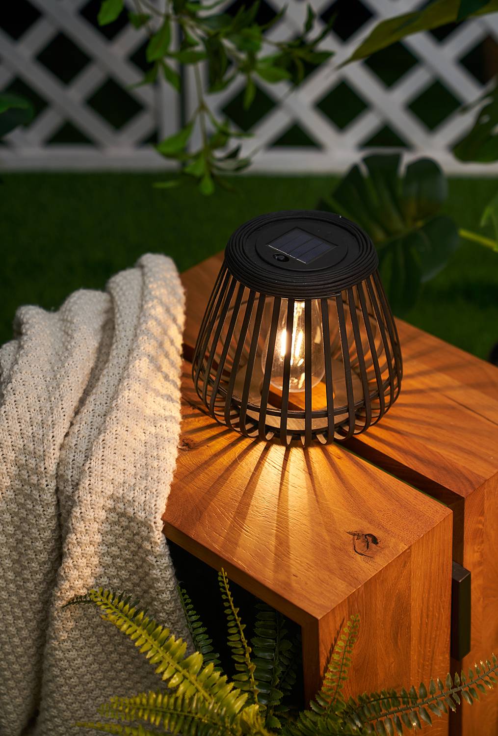 Solar lantern Sunshine Glimmer Black