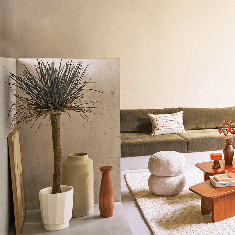 Bento Vase Ceramic Spray Green