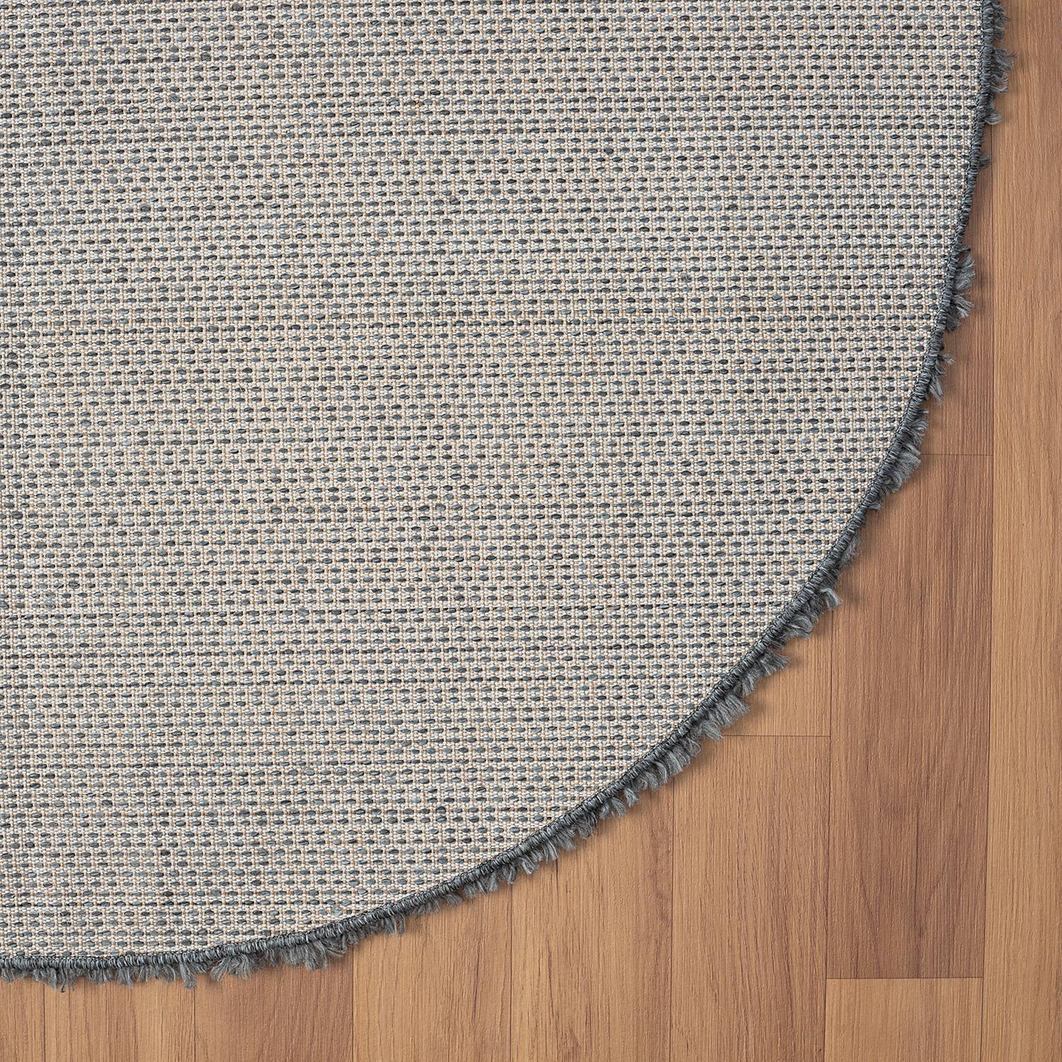 My Shaggy High-Pile Rug Jute Dark Grey Ø 120cm