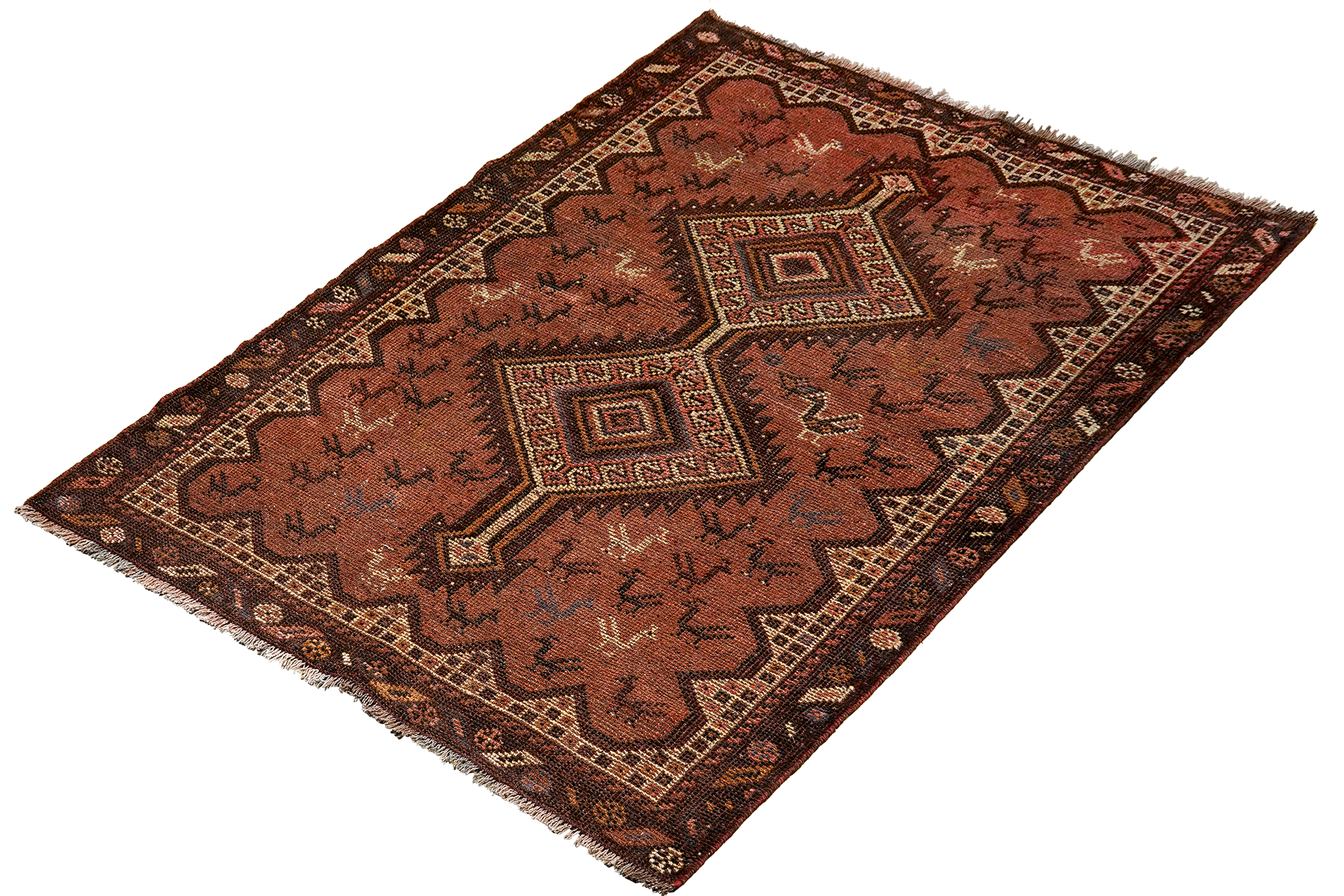 Heritage Zal Teppich Wolle Braun