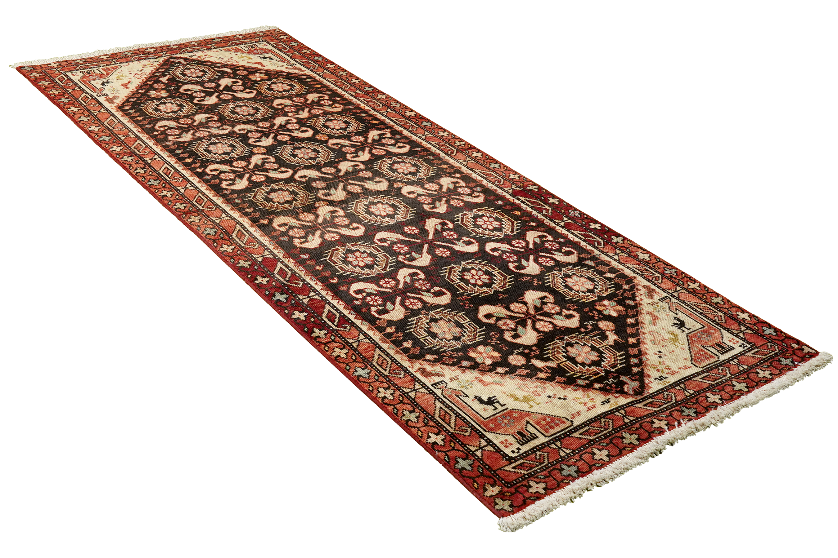 Heritage Teppich Wolle Braun