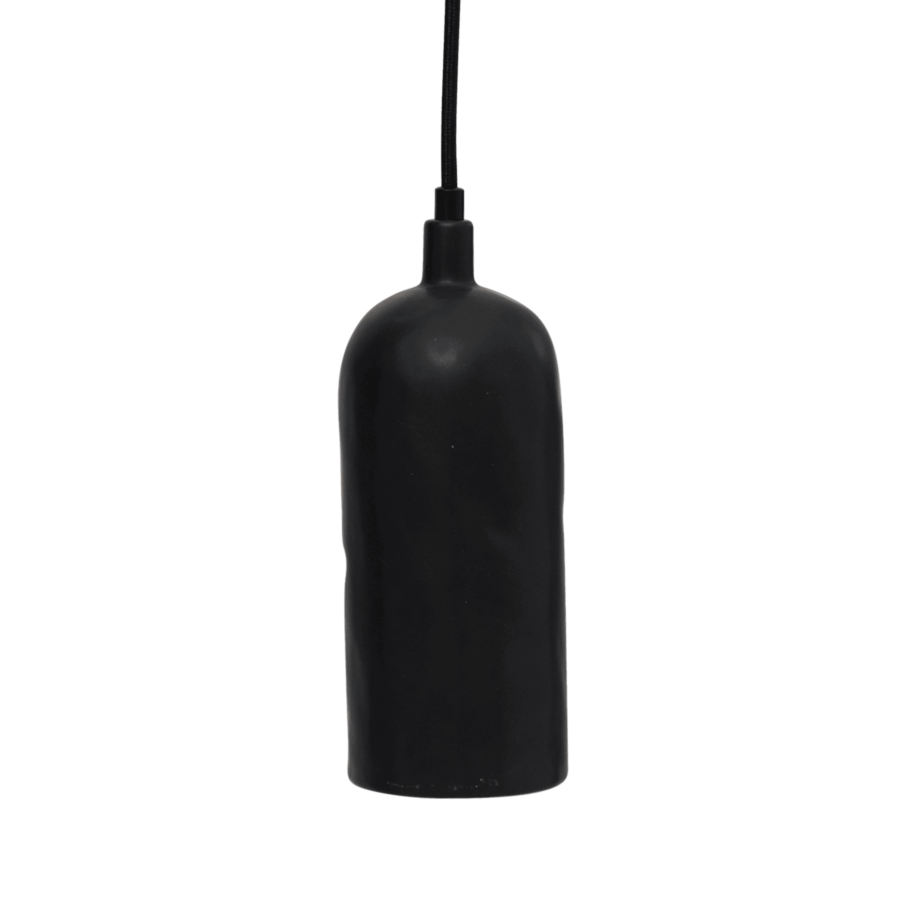 Tiny hanging lamp ceramic black
