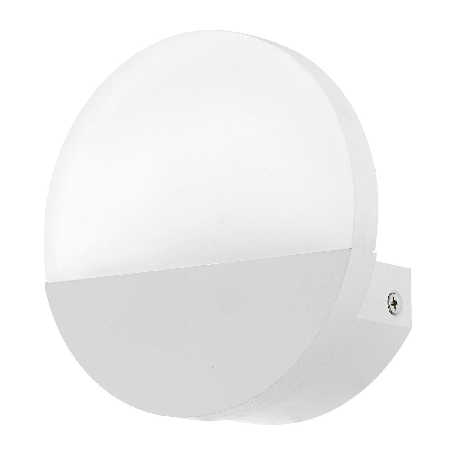 LED wall lamp Metrass II plastic aluminum white