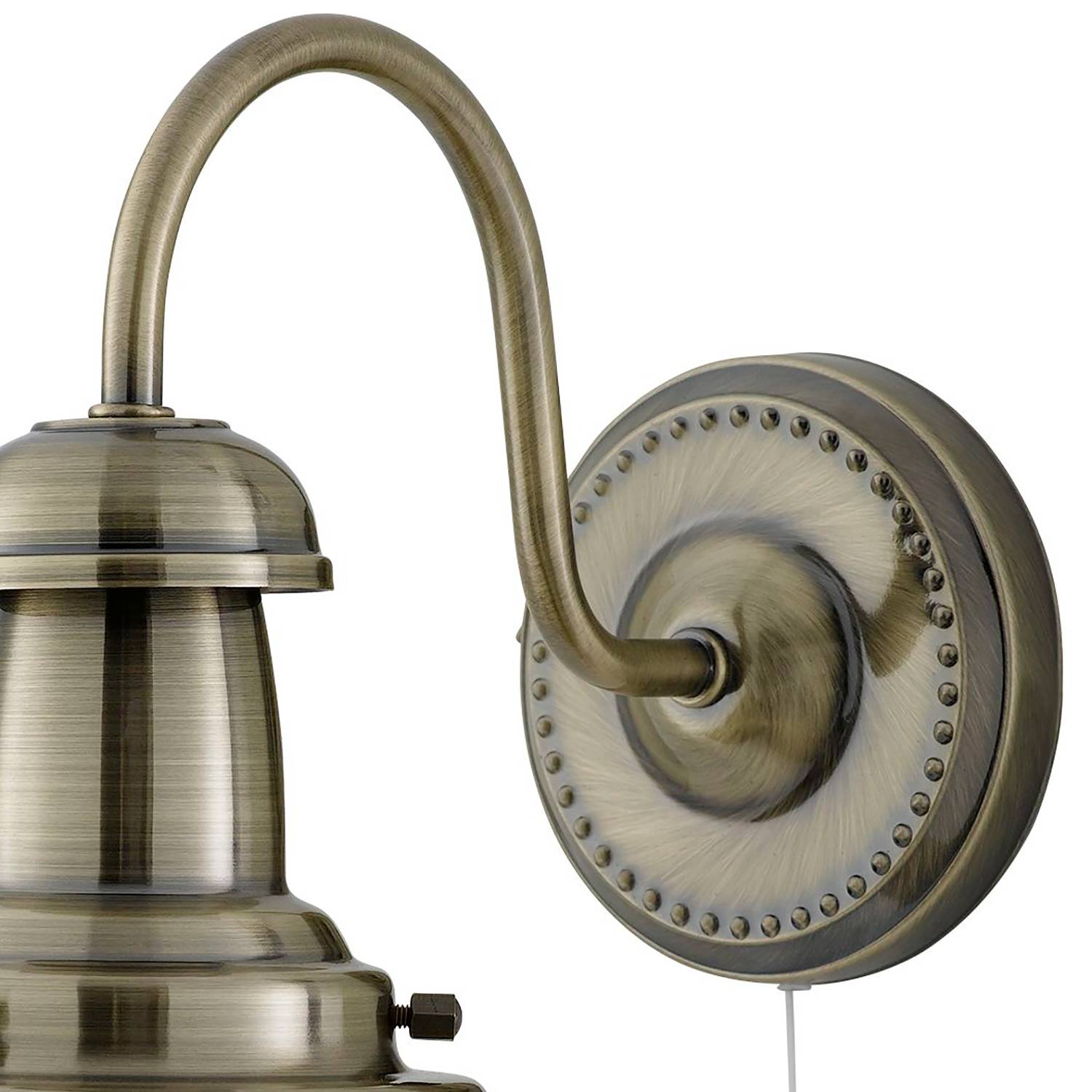 Wall lamp Fisherman clear glass steel