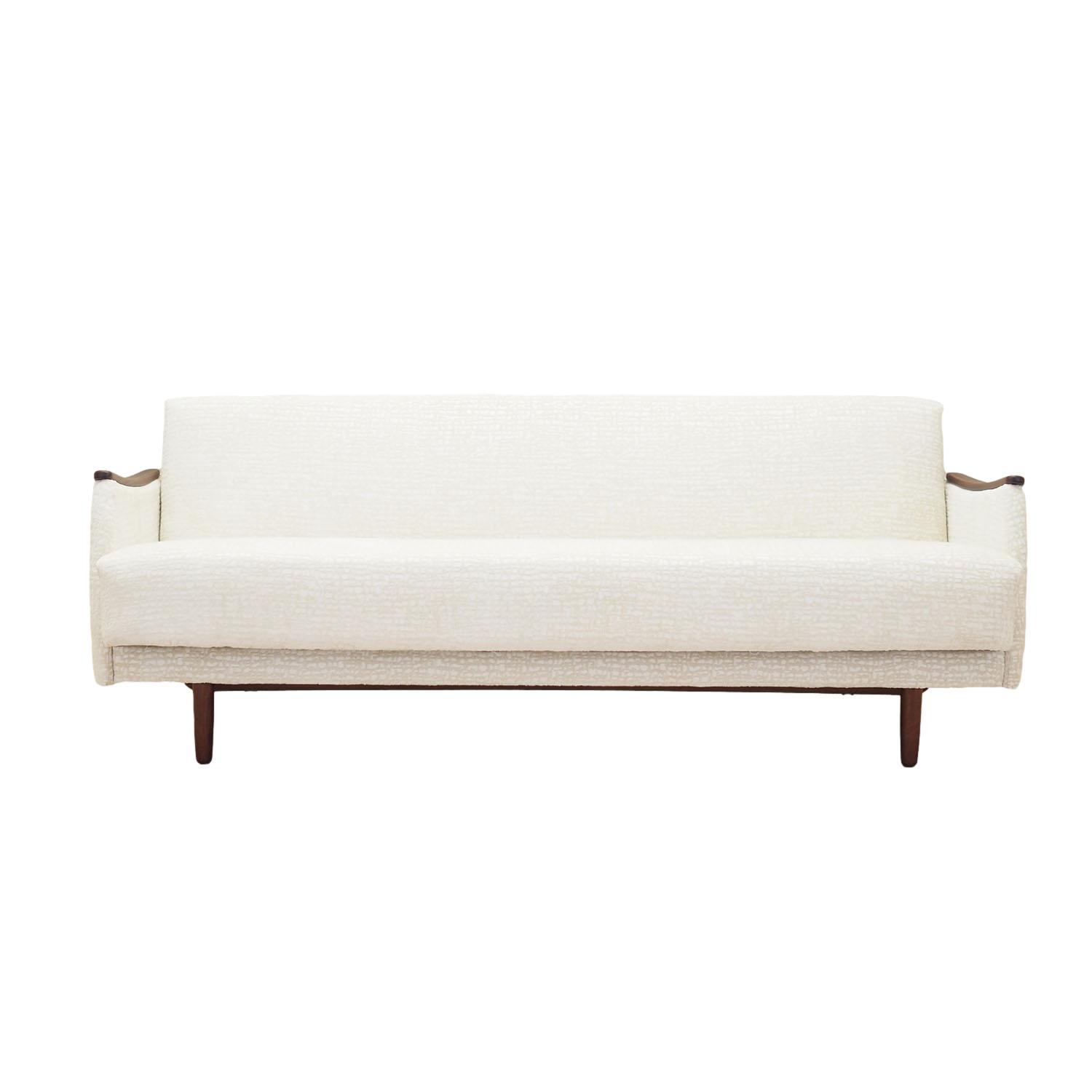 Divano letto bianco anni '70