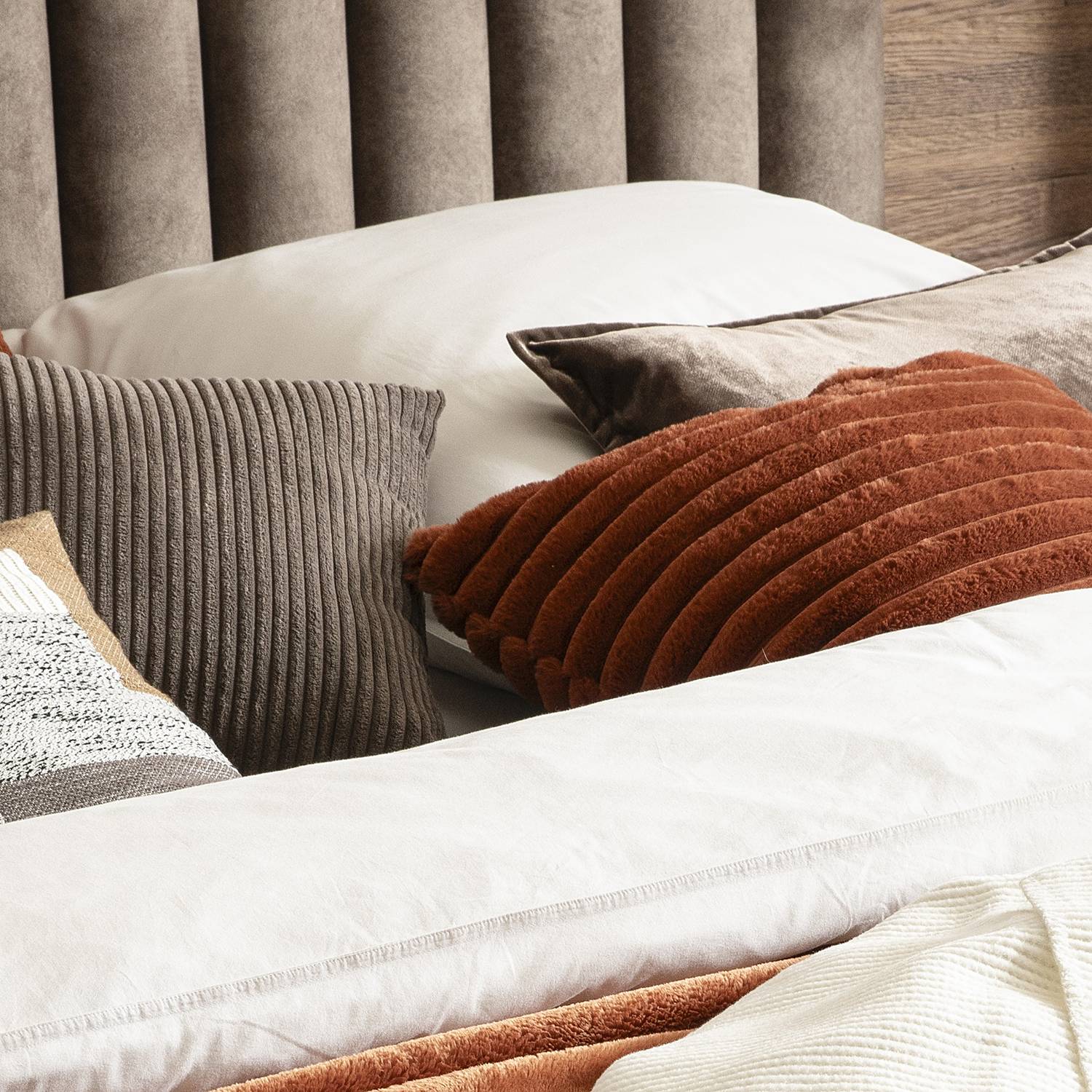 Zoom Pillowcase Polyester Nylon Rust Brown 60 x 40 cm