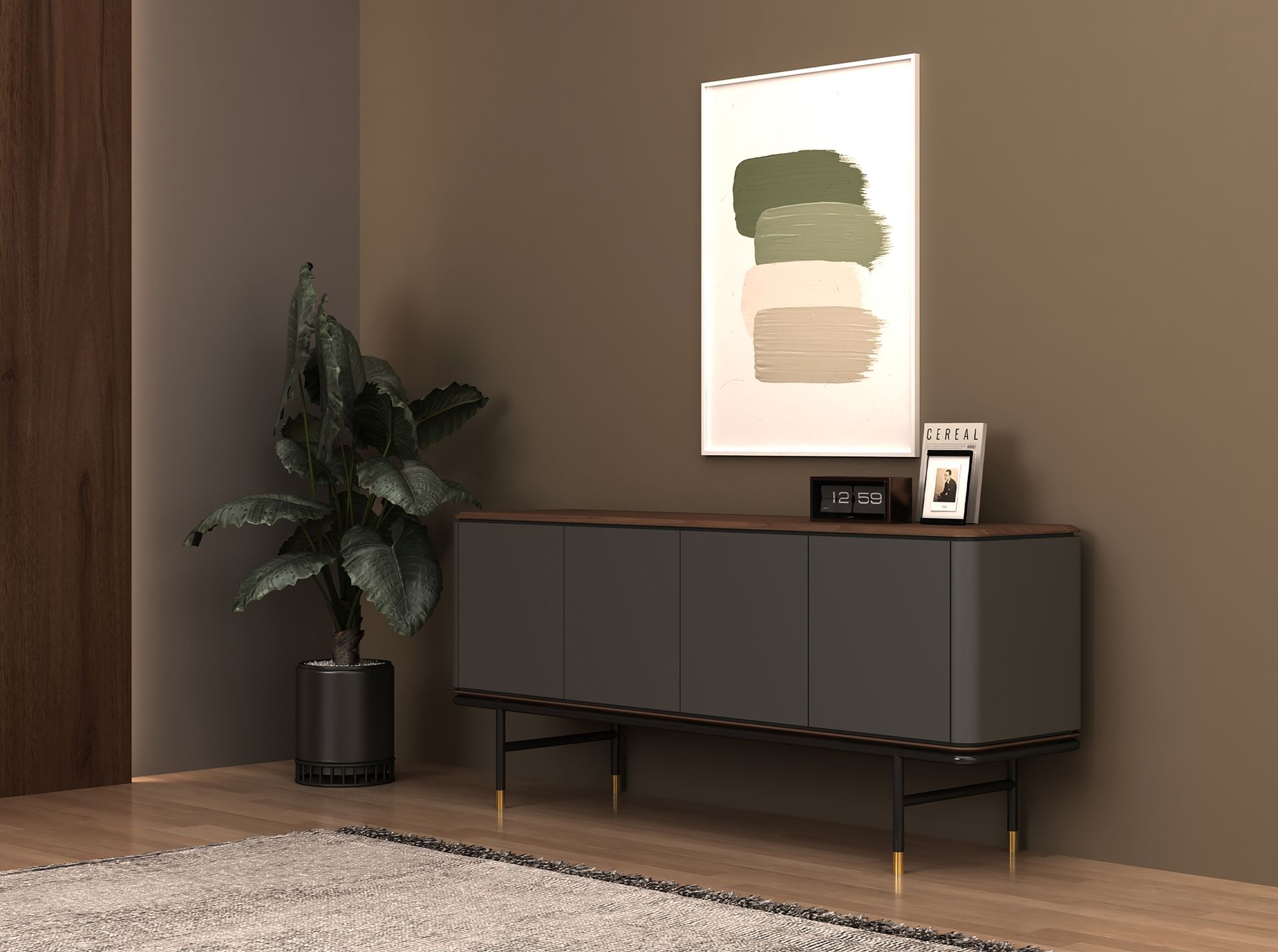 Sideboard Dunkelgrau