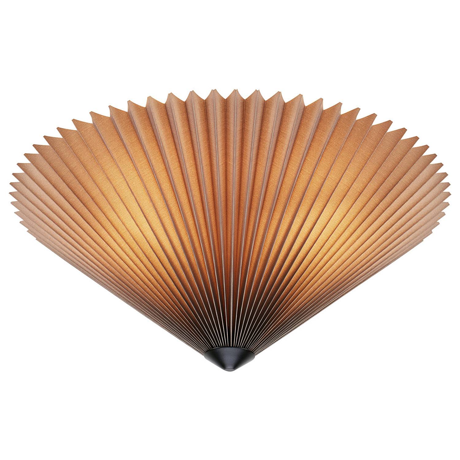 Pleated ceiling light PVC 3-flame 48cm
