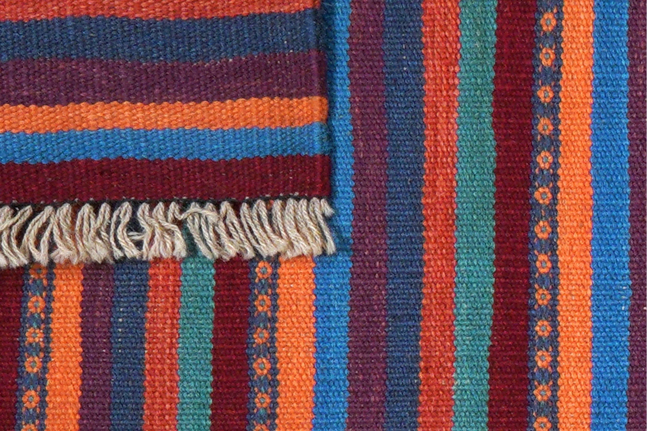 Kilim Gashgai Teppich Wolle Mehrfarbig