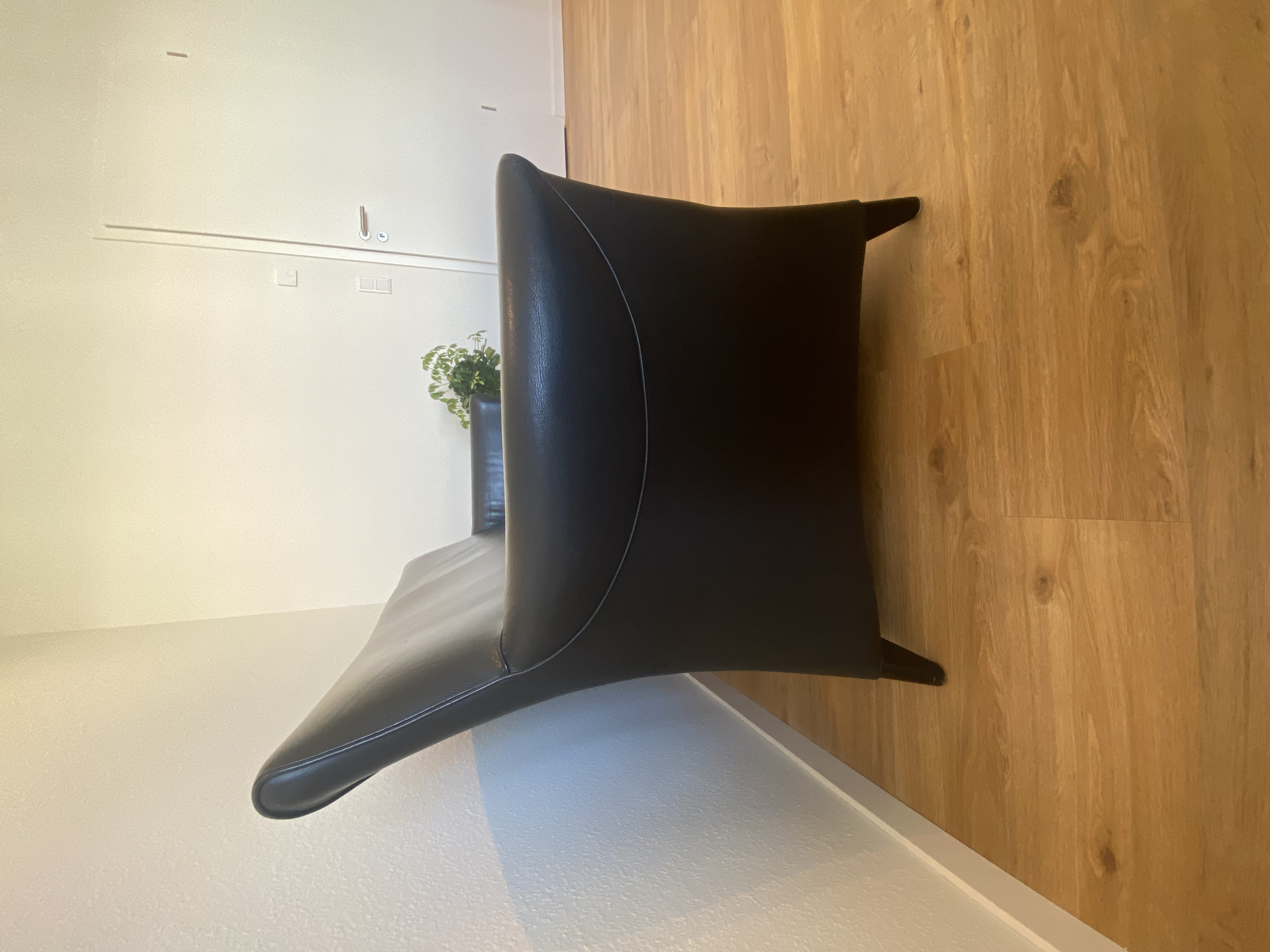 Alta Sofa Leder Schwarz