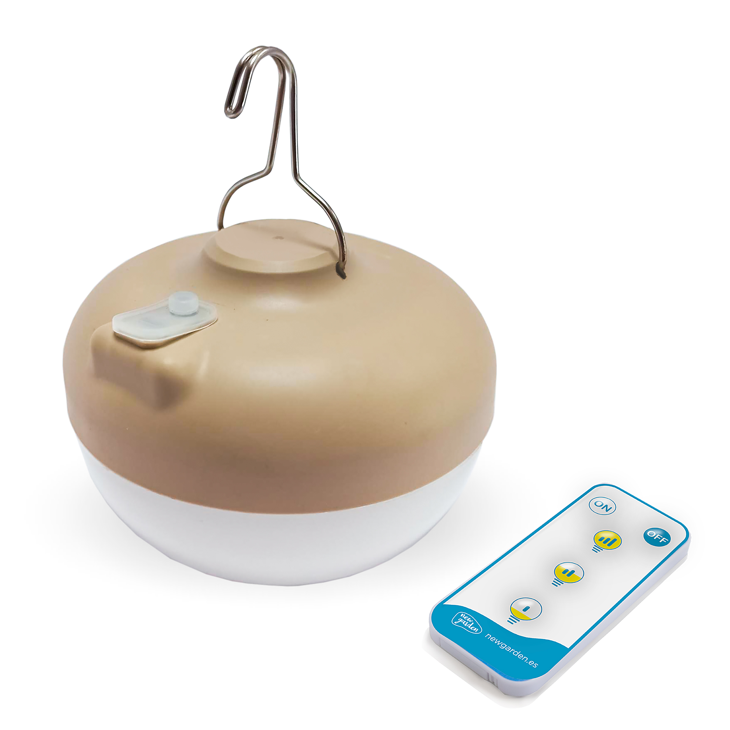 Outdoor pendant lamp Okinawa Brown Bamboo 39 x 28 x 39 cm