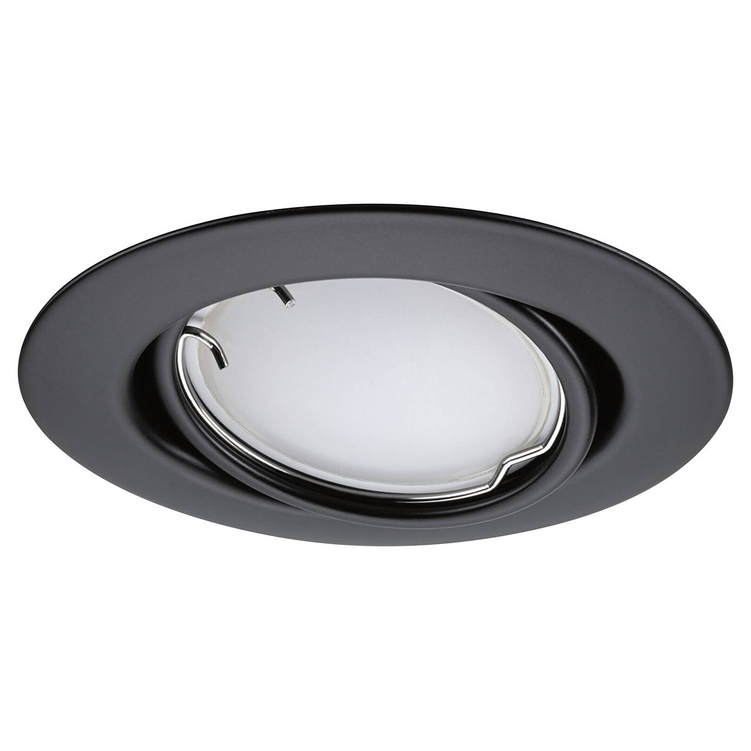 LED recessed light Coin RGBW Metal Black 1-light