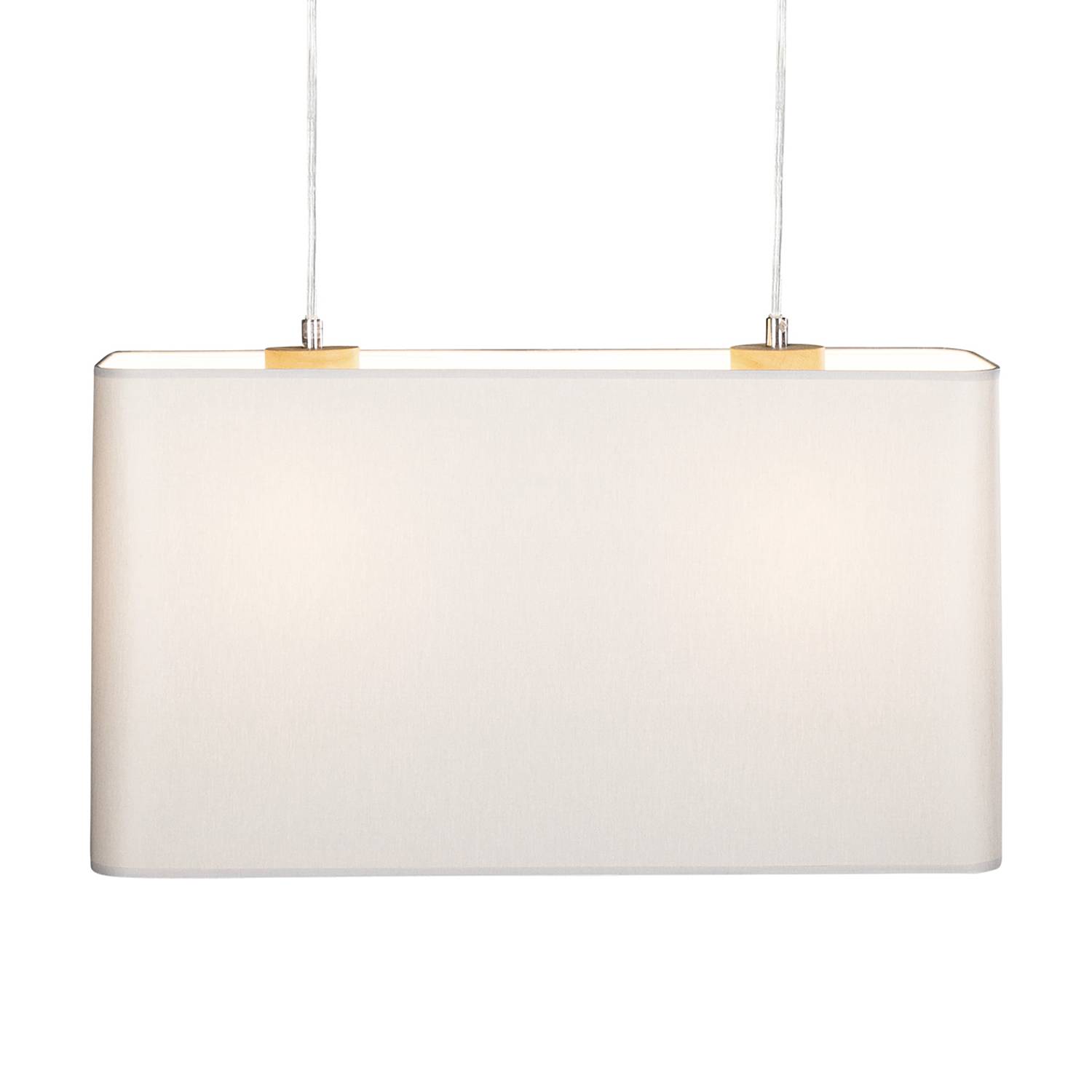 Pendant light Cadre 2-light Oak/Textile