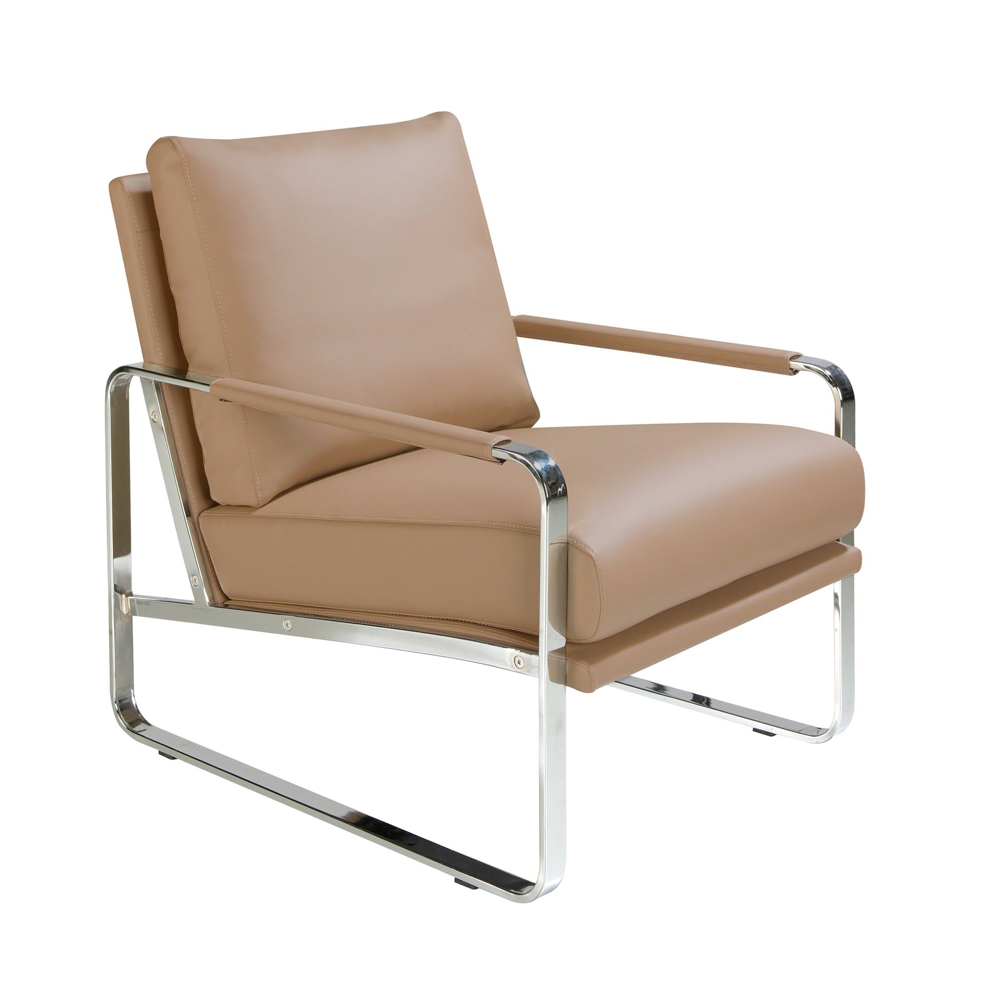 Armchair Faux Leather Grey