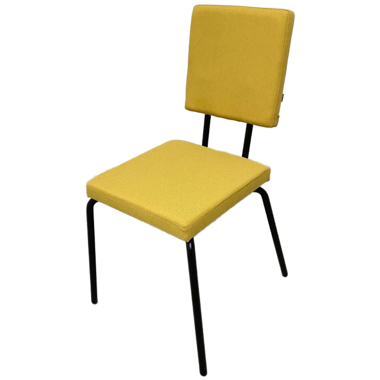 Dining chair textile yellow