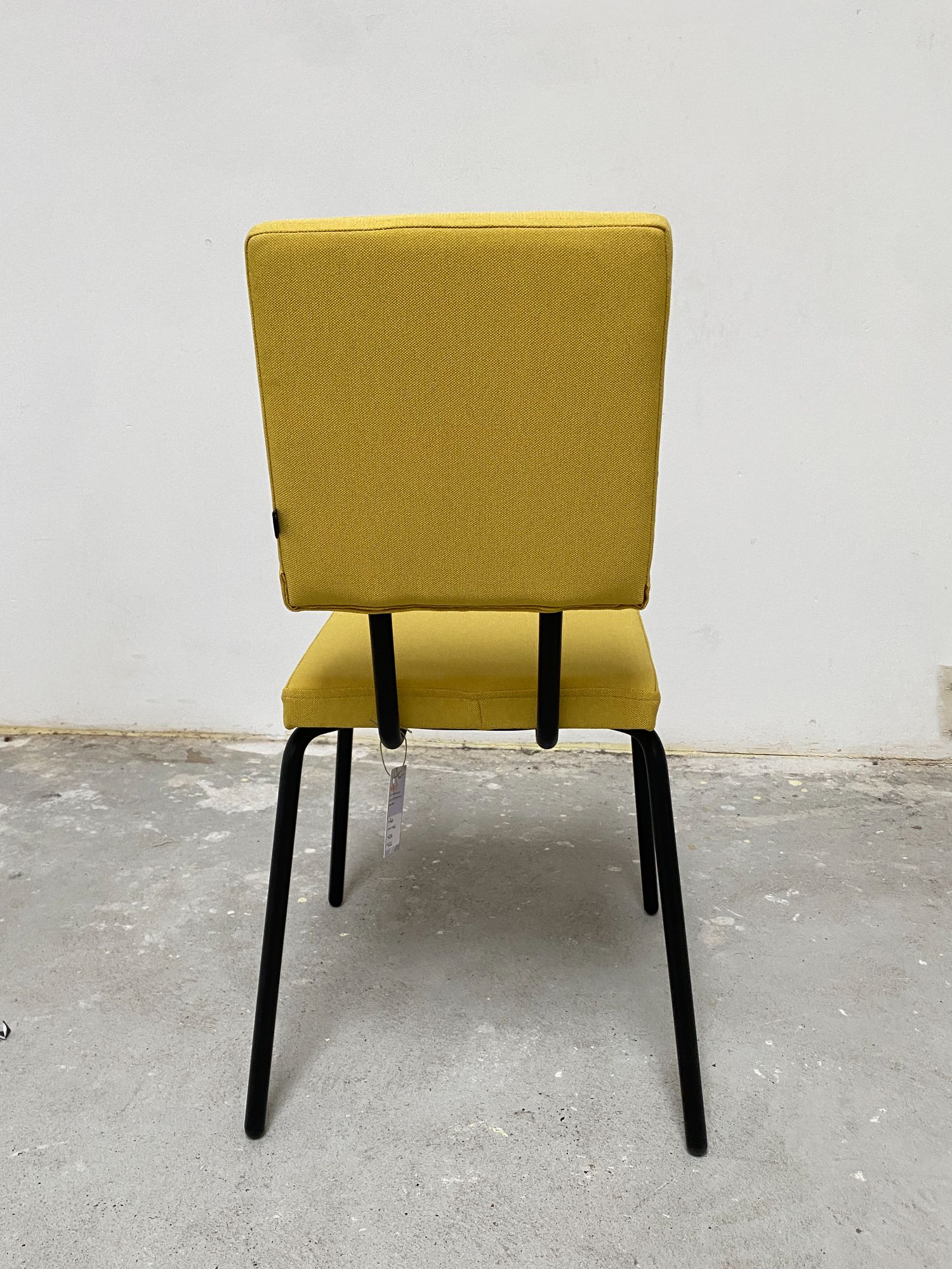 Dining chair textile yellow