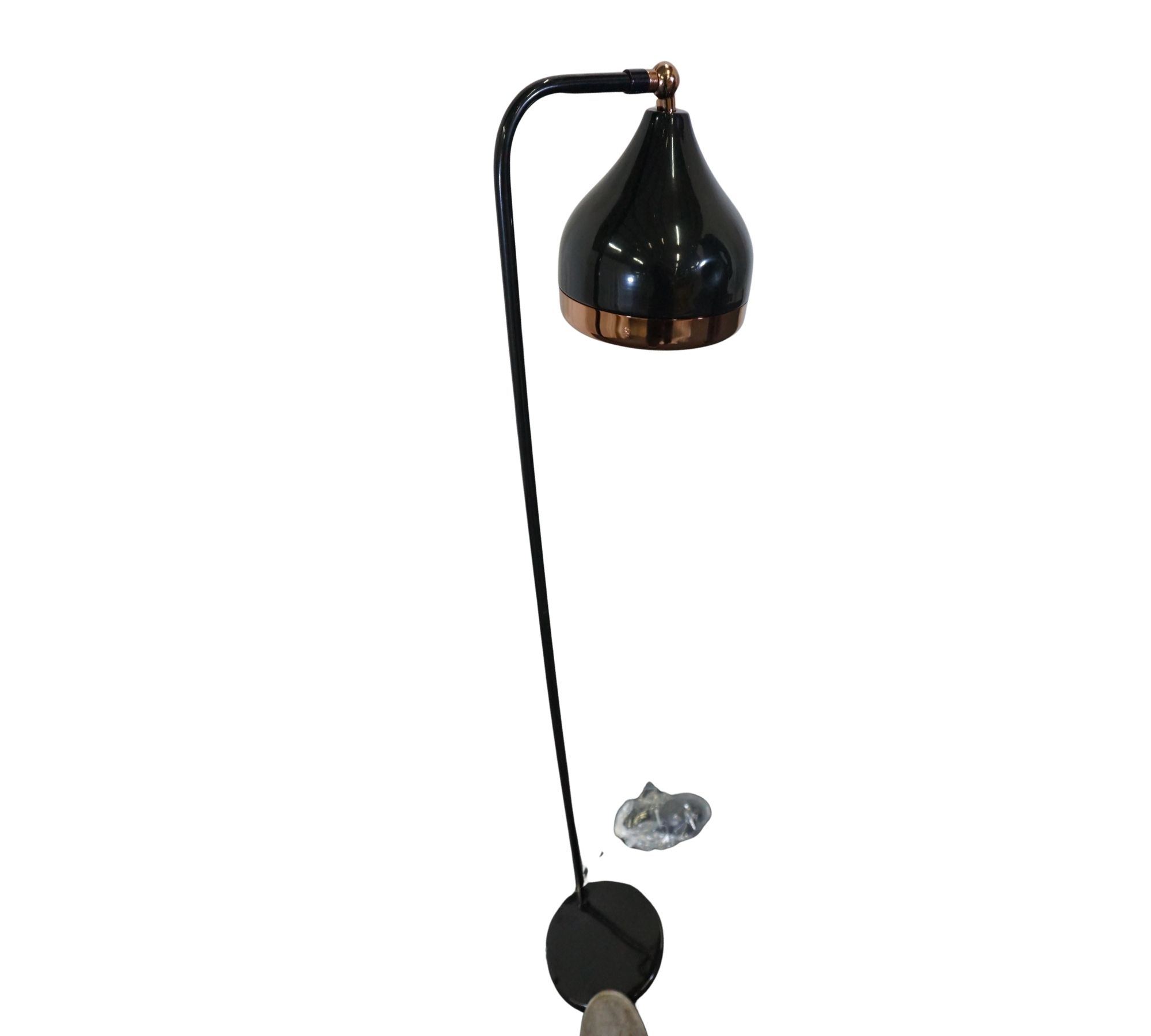 Stehleuchte Schwarz Kupferfarben 120cm