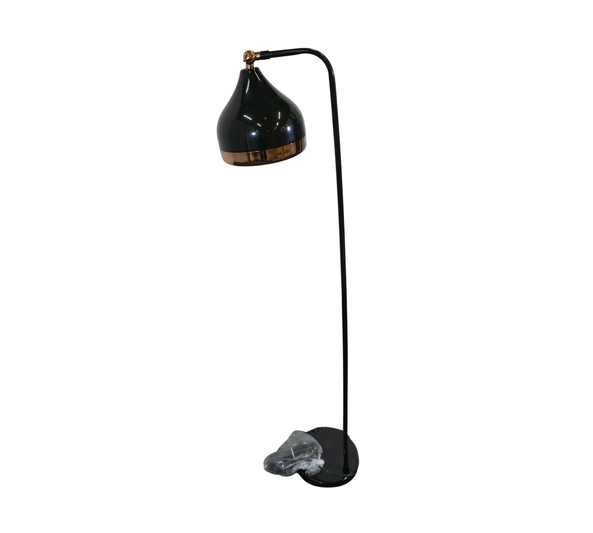 Stehleuchte Schwarz Kupferfarben 120cm