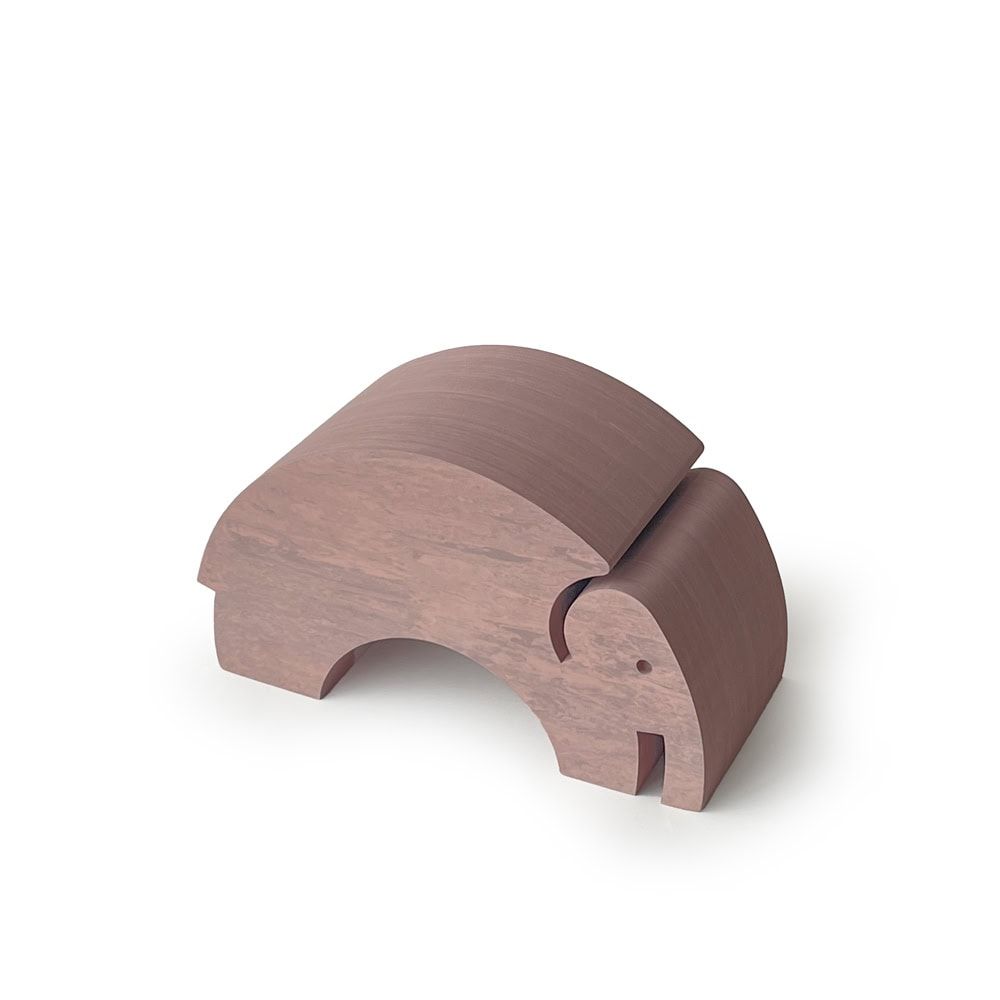 Elephant Medium stool Old rose