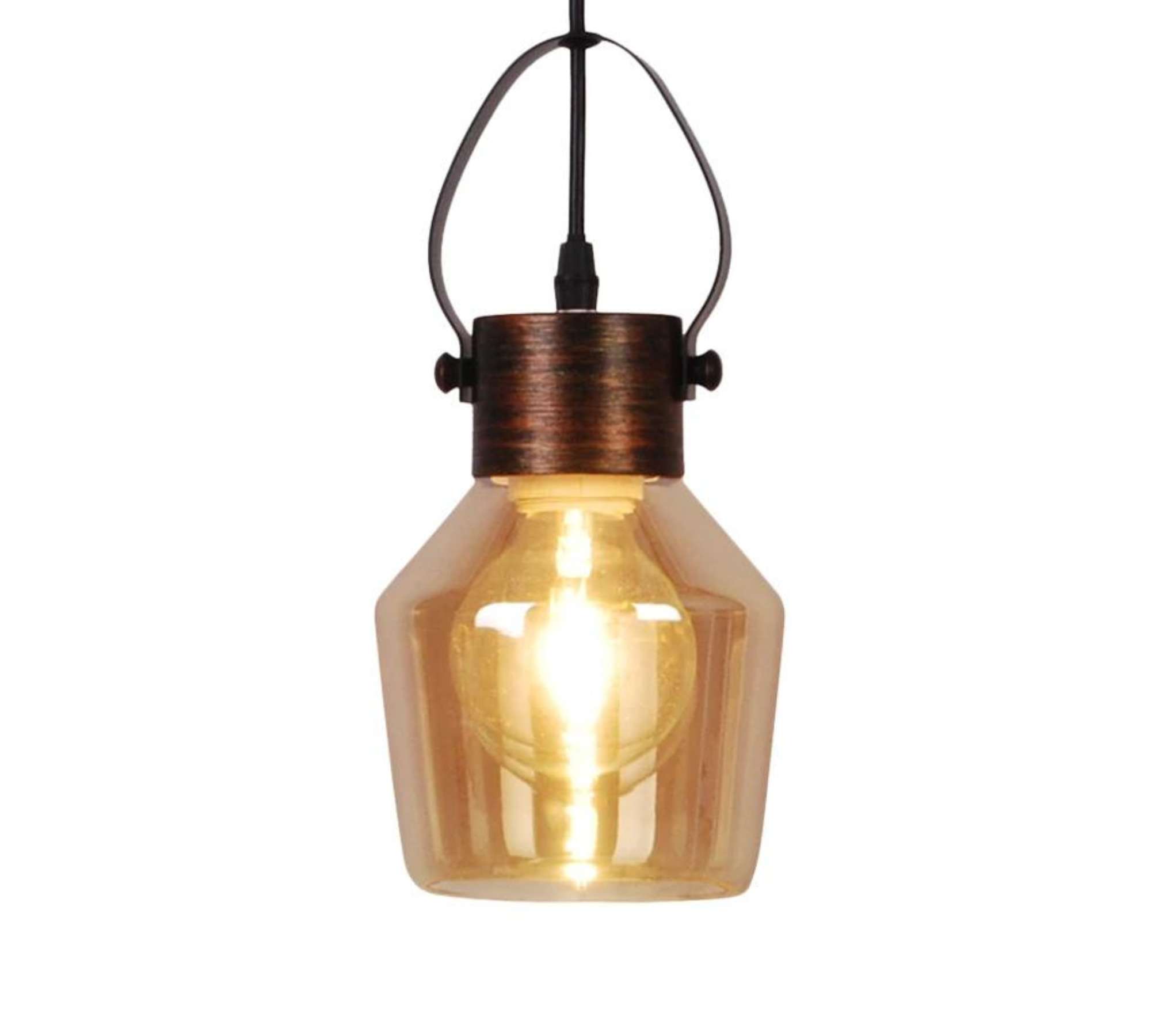 Pendant lamp Alex Glass / Steel 1-bulb