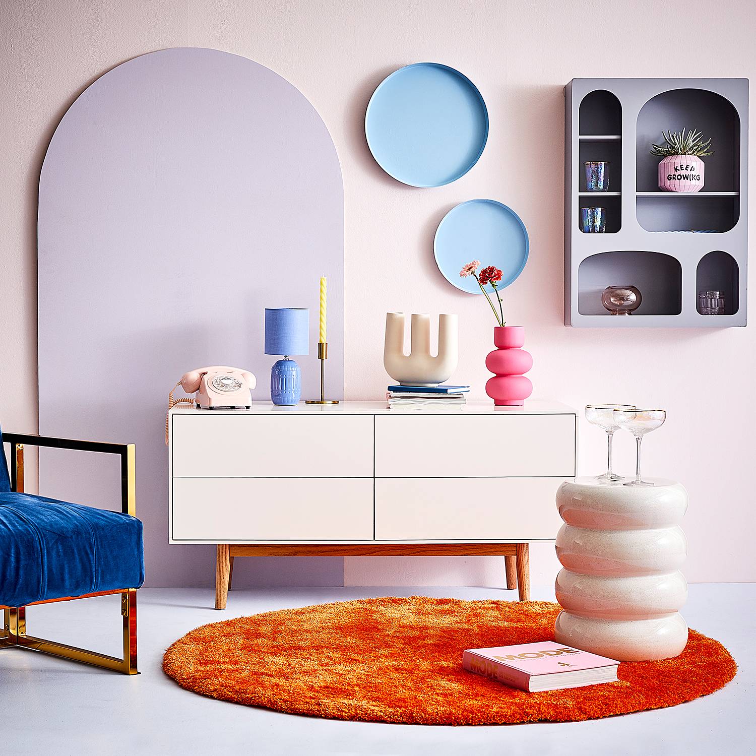 ARTISTA Type B Side Table Ceramic White