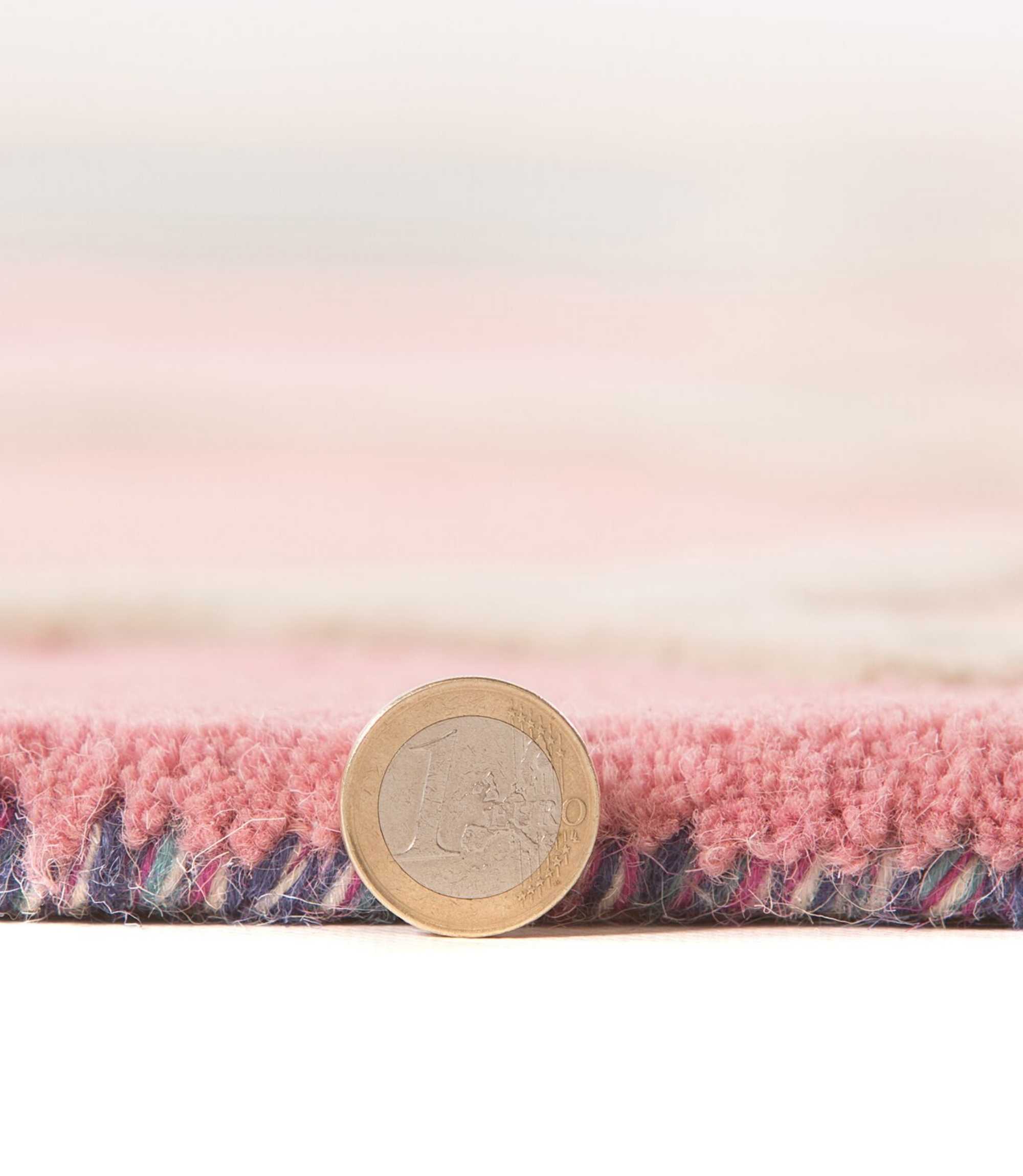 Wool rug Rosella Handmade Pink/Blue 200x290